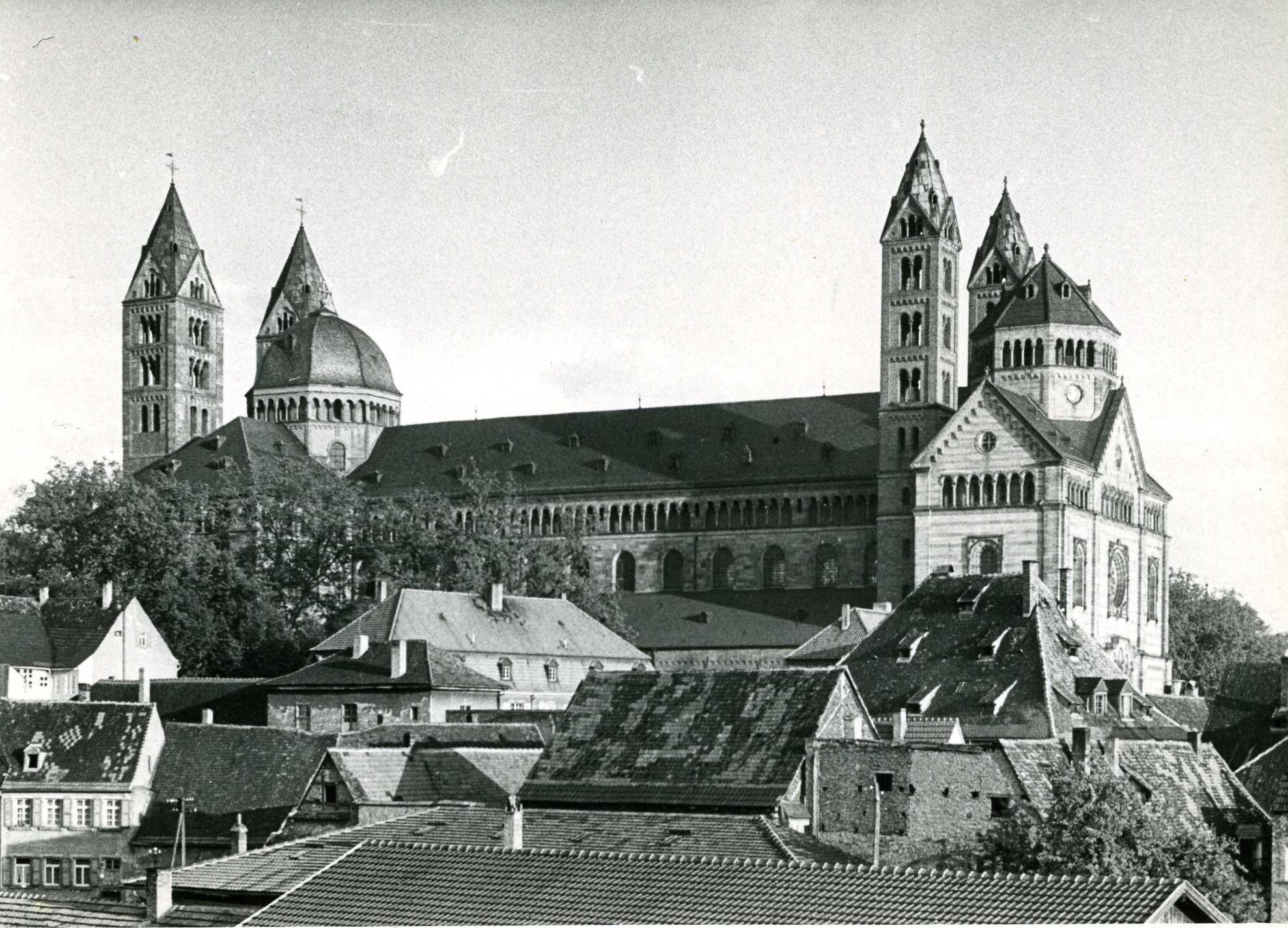 Fotografie "Kaiserdom Speyer (Ansicht von Norden VIII)" (Historisches Museum der Pfalz, Speyer CC BY-NC)
