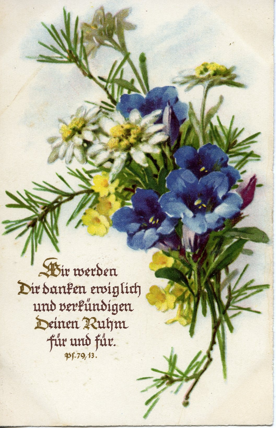 Postkarte Blumenstrauß (Historisches Museum der Pfalz, Speyer CC BY)