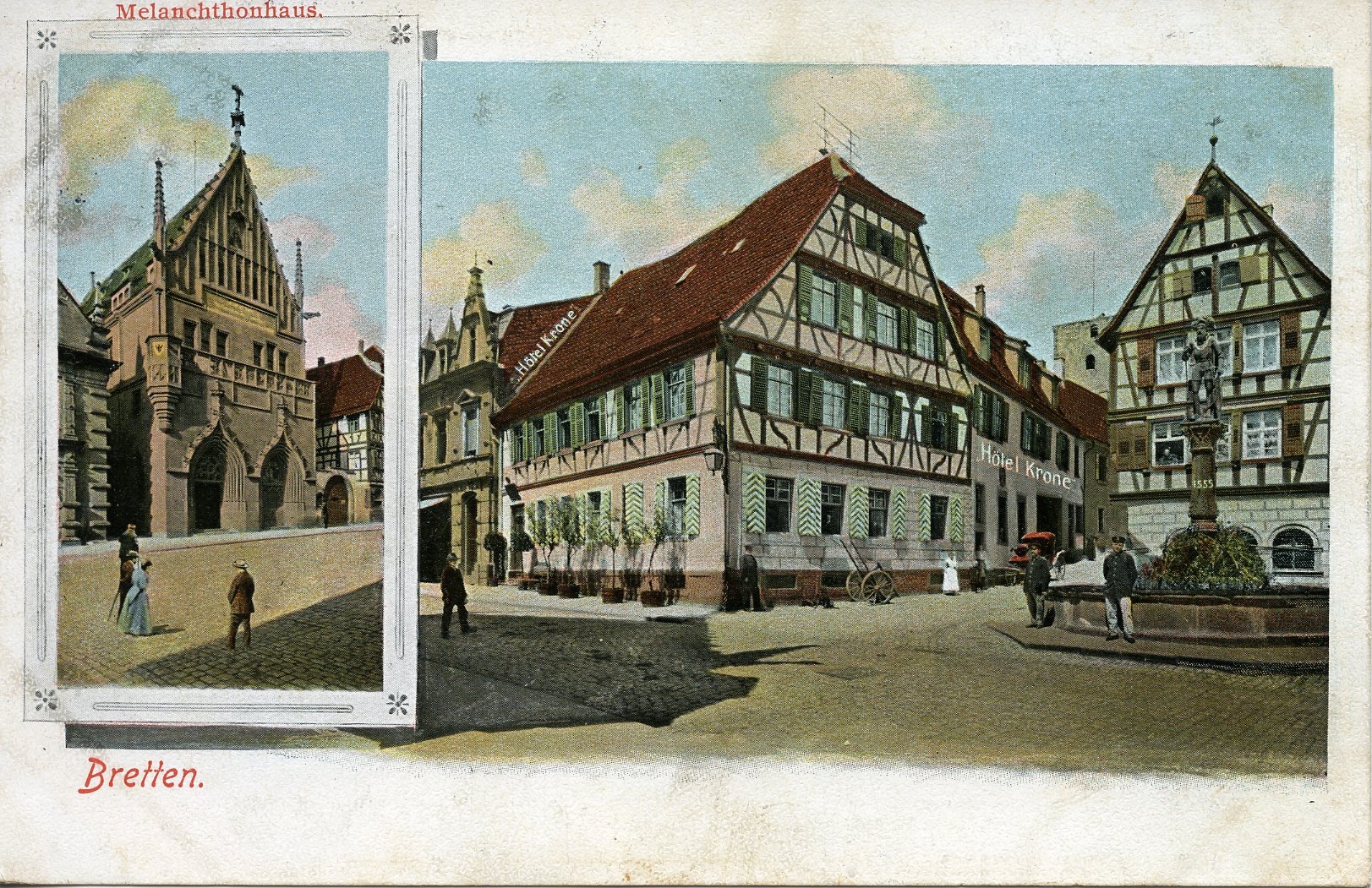 Postkarte aus Bretten 1915 (Historisches Museum der Pfalz, Speyer CC BY)
