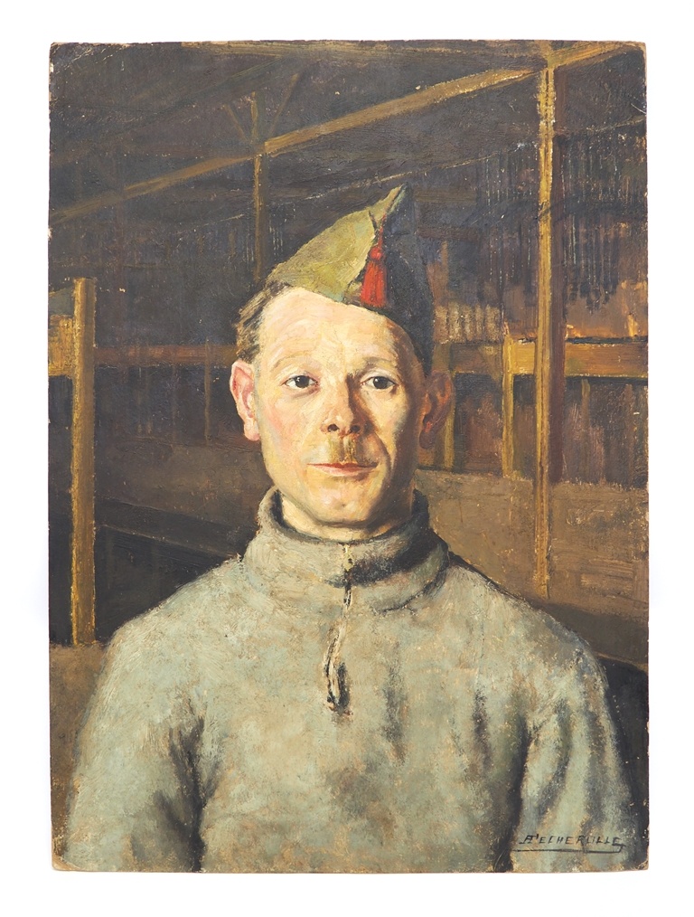 Porträt des belgischen Kriegsgefangenen Camille Began (Erkenbert-Museum Frankenthal CC BY-NC-SA)