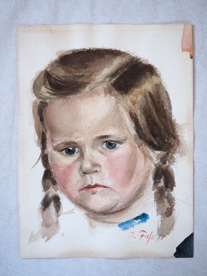 Porträtstudie eine Mädchen (Erkenbert-Museum Frankenthal CC BY-NC-SA)