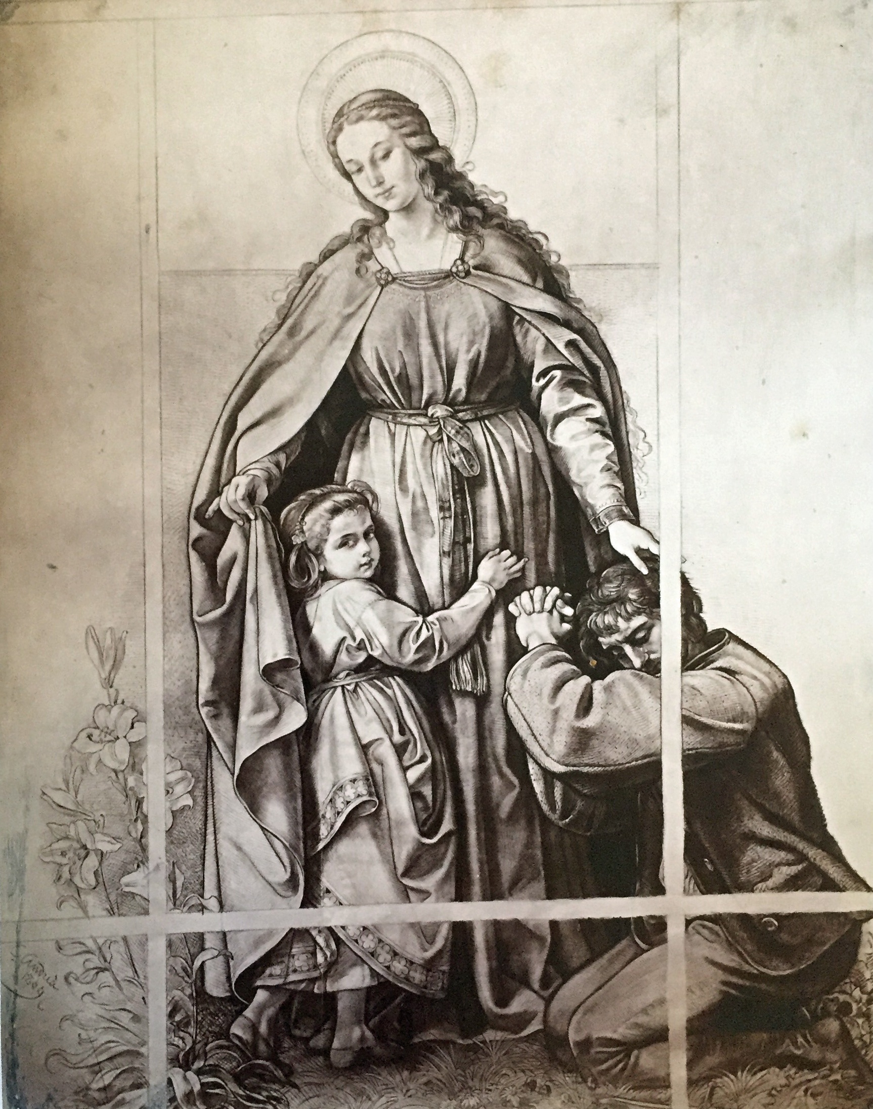 Maria mit Mietze (Heimatmuseum Schloss Sinzig CC BY-NC-SA)