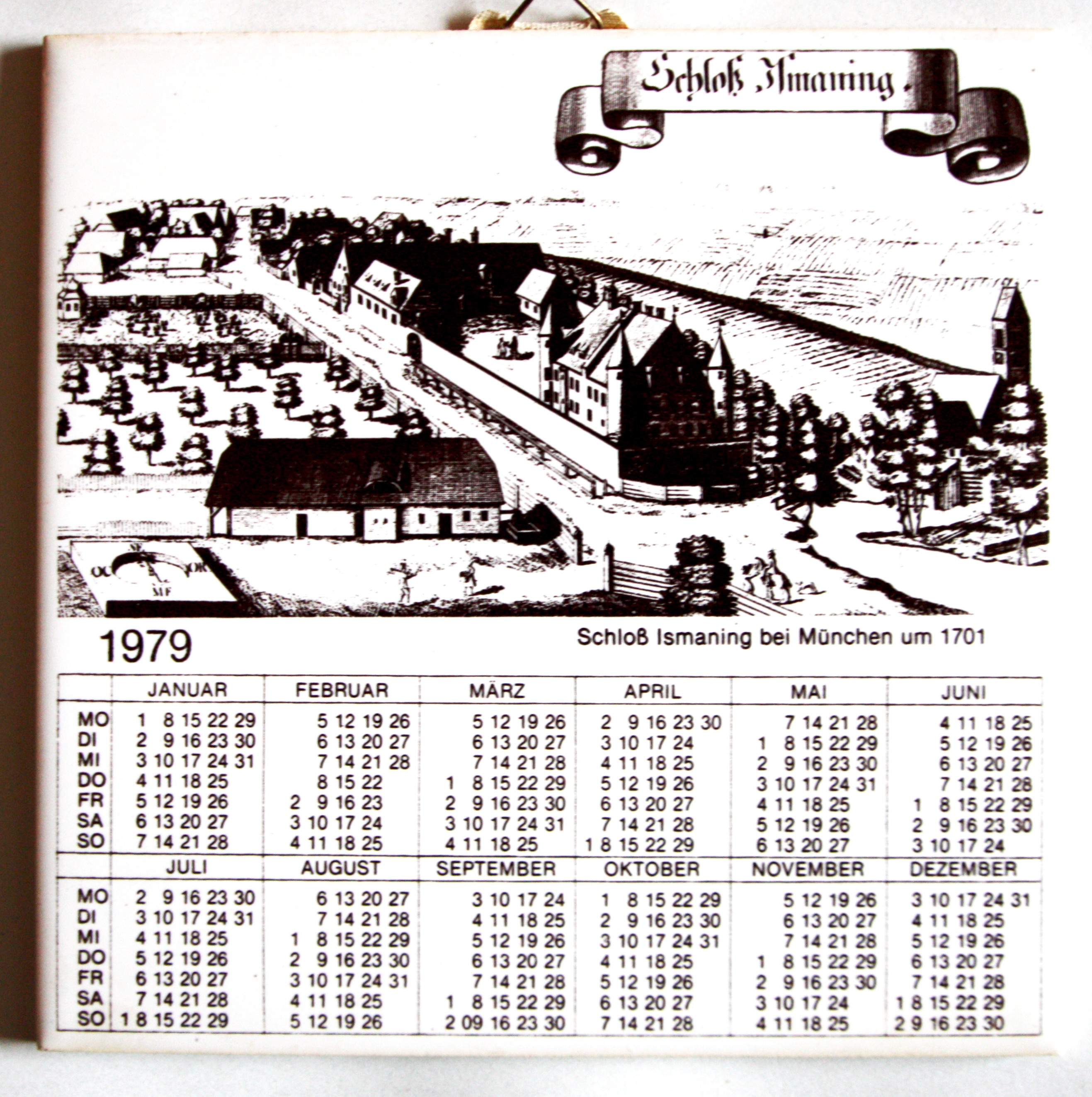 Kalenderfliese 1979 (Heimatmuseum Schloss Sinzig CC BY-NC-SA)