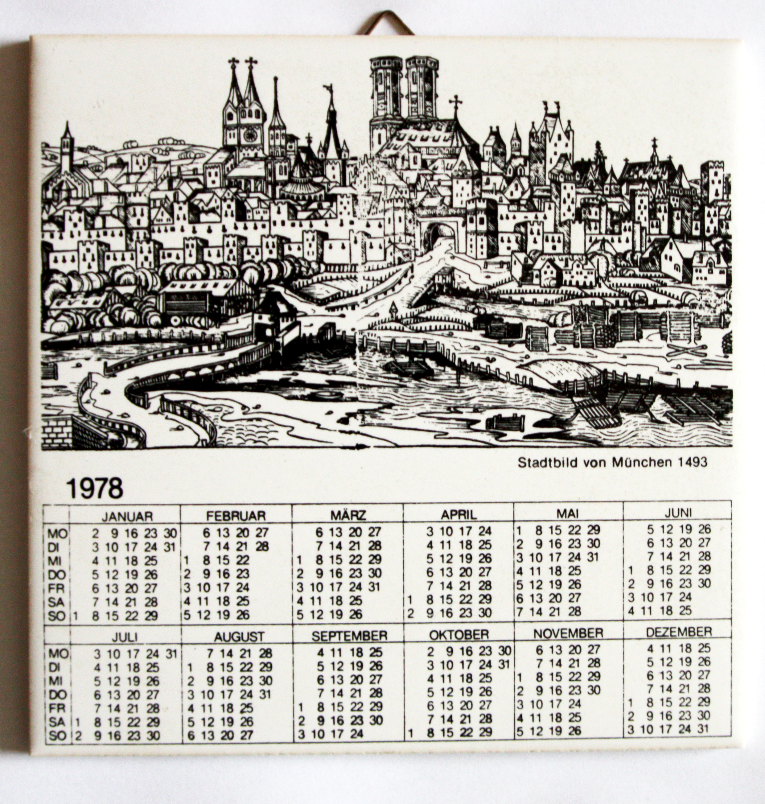 Kalenderfliese 1978 (Heimatmuseum Schloss Sinzig CC BY-NC-SA)