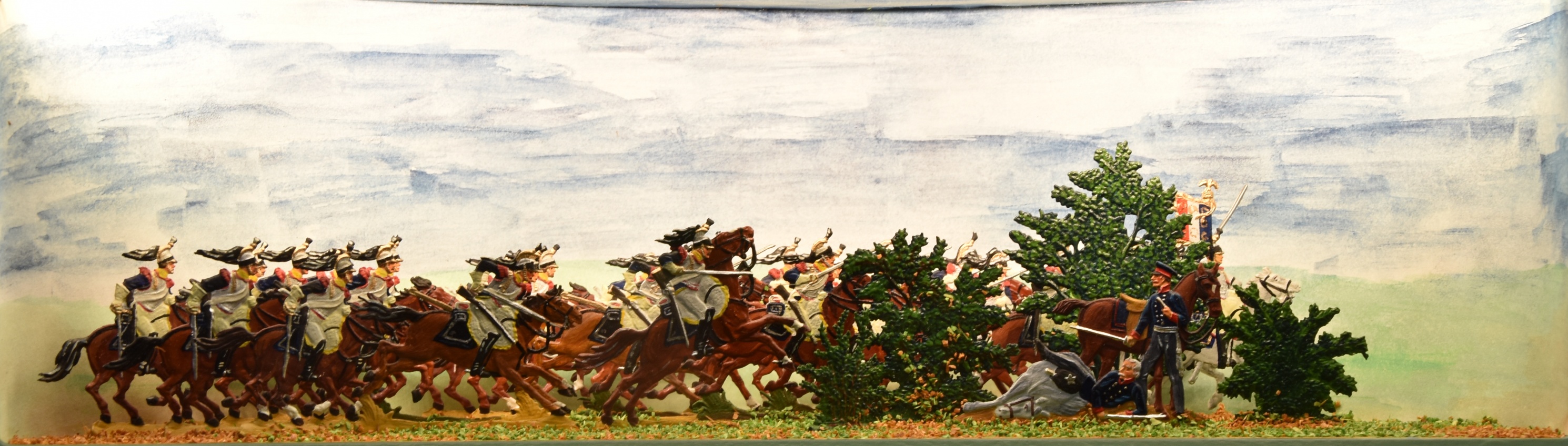 Der Feldmarschall unter seinem toten Pferd bei Ligny 16.Juni 1815 (D. Weber CC BY-NC-SA)
