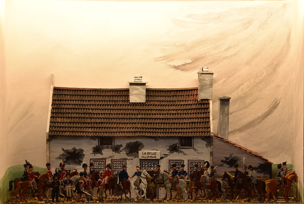 Blücher und Wellington  treffen sich nach der Schlacht von Waterloo 18. Juni 1815 (D. Weber CC BY-NC-SA)