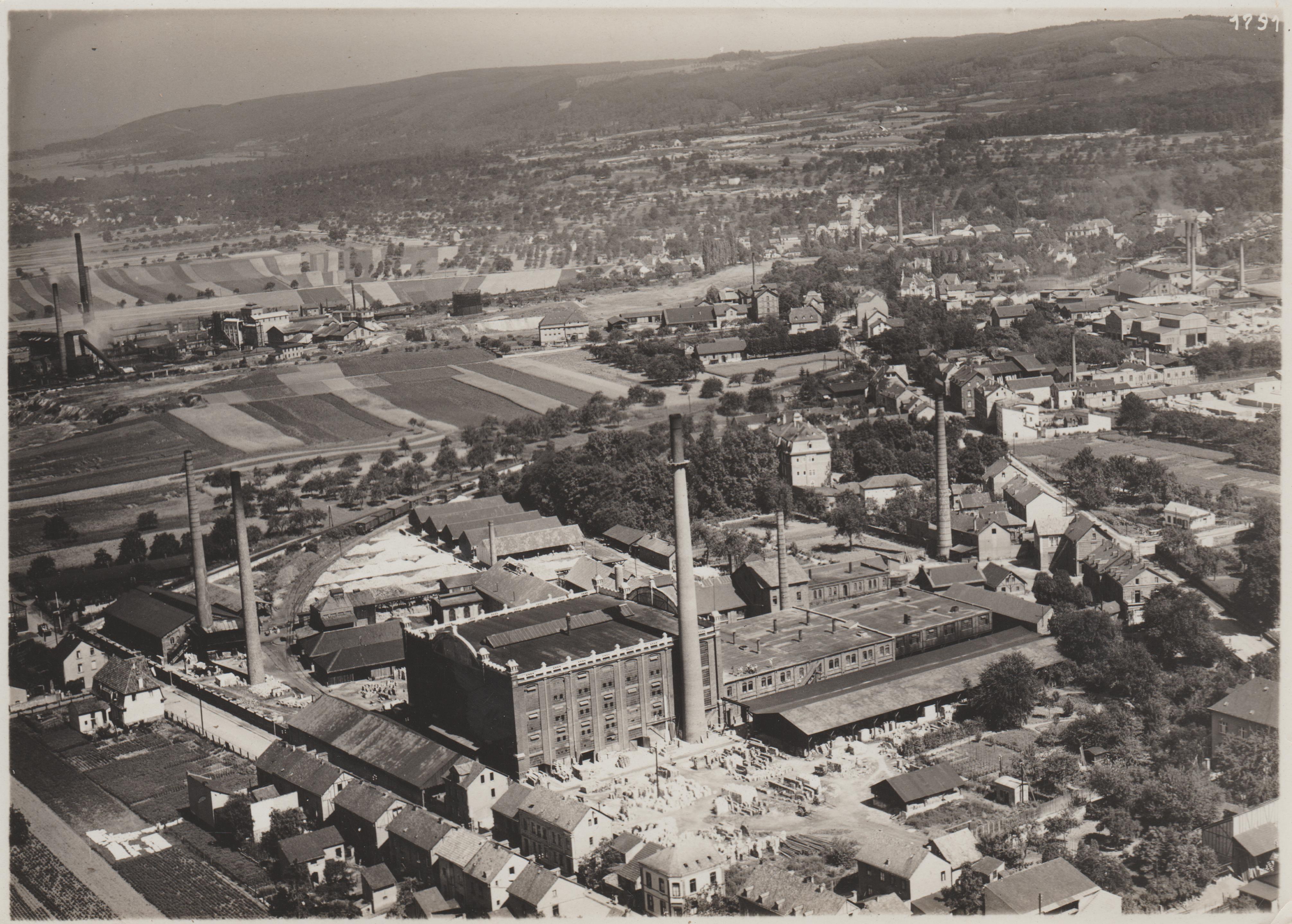 Luftaufnahme "Rheinische Schamotte- und Dinas Werke" 1927 (REM CC BY-NC-SA)