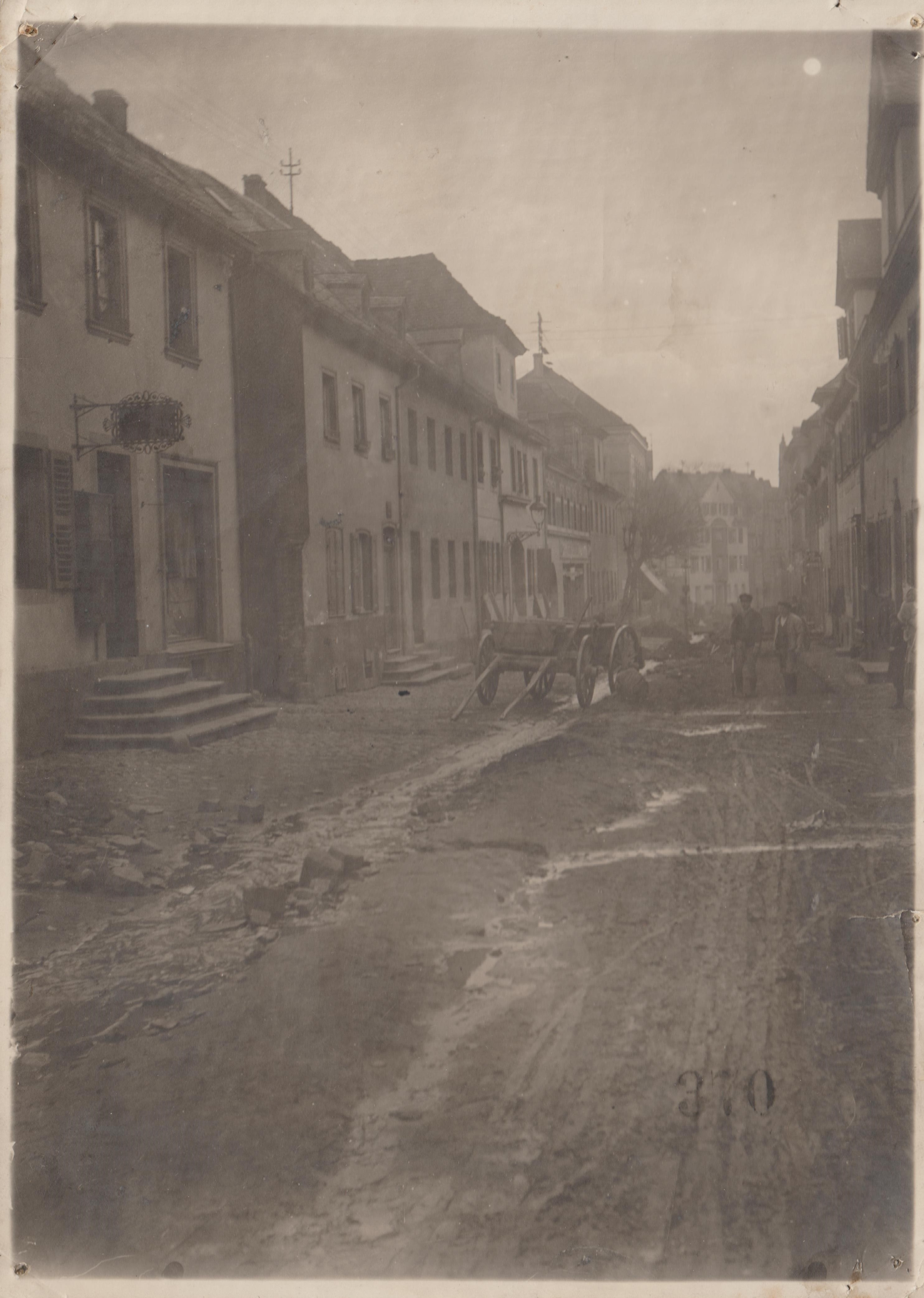 Obere Bachstrasse in Bendorf, Kanalisierung 1927 (REM CC BY-NC-SA)