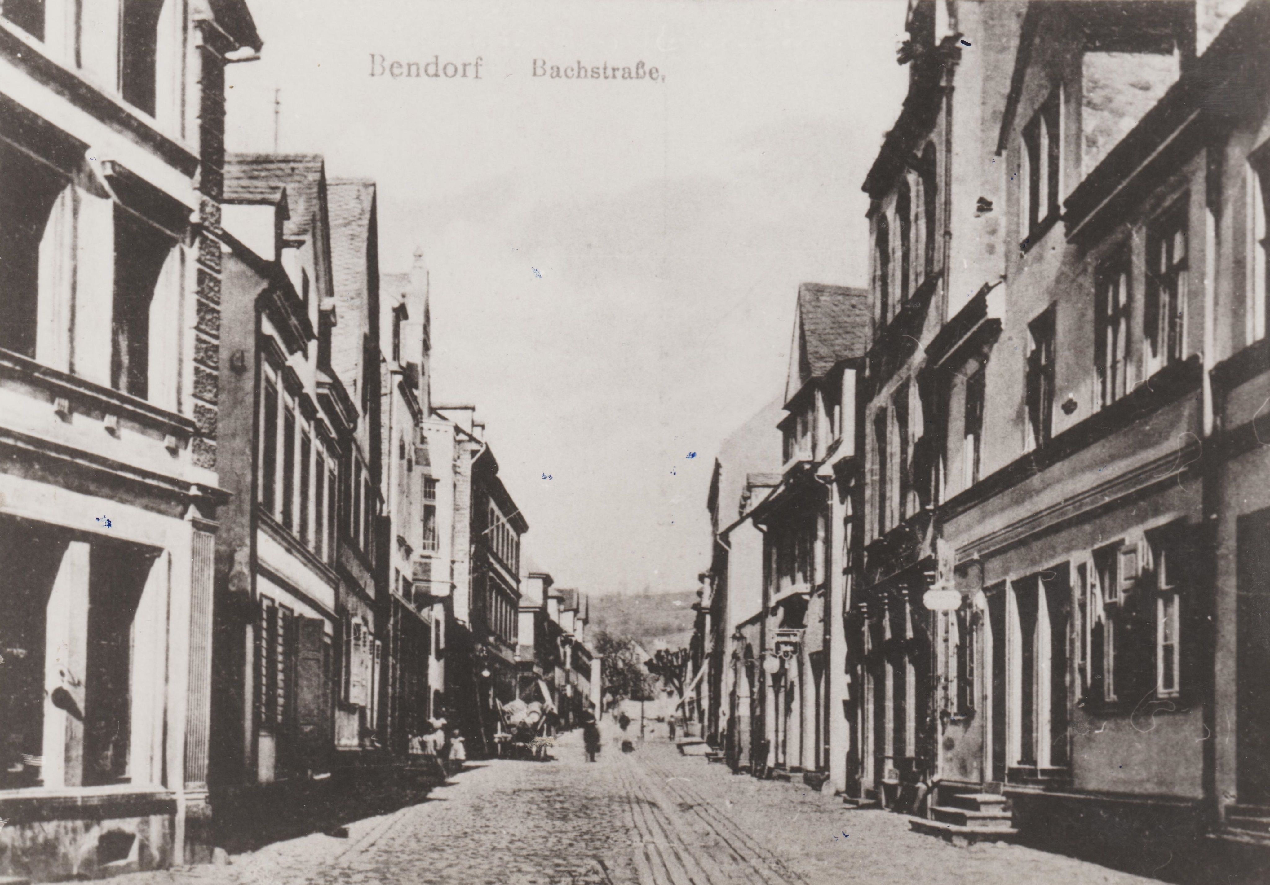 Mittlere Bachstrasse in Bendorf um 1910 (REM CC BY-NC-SA)