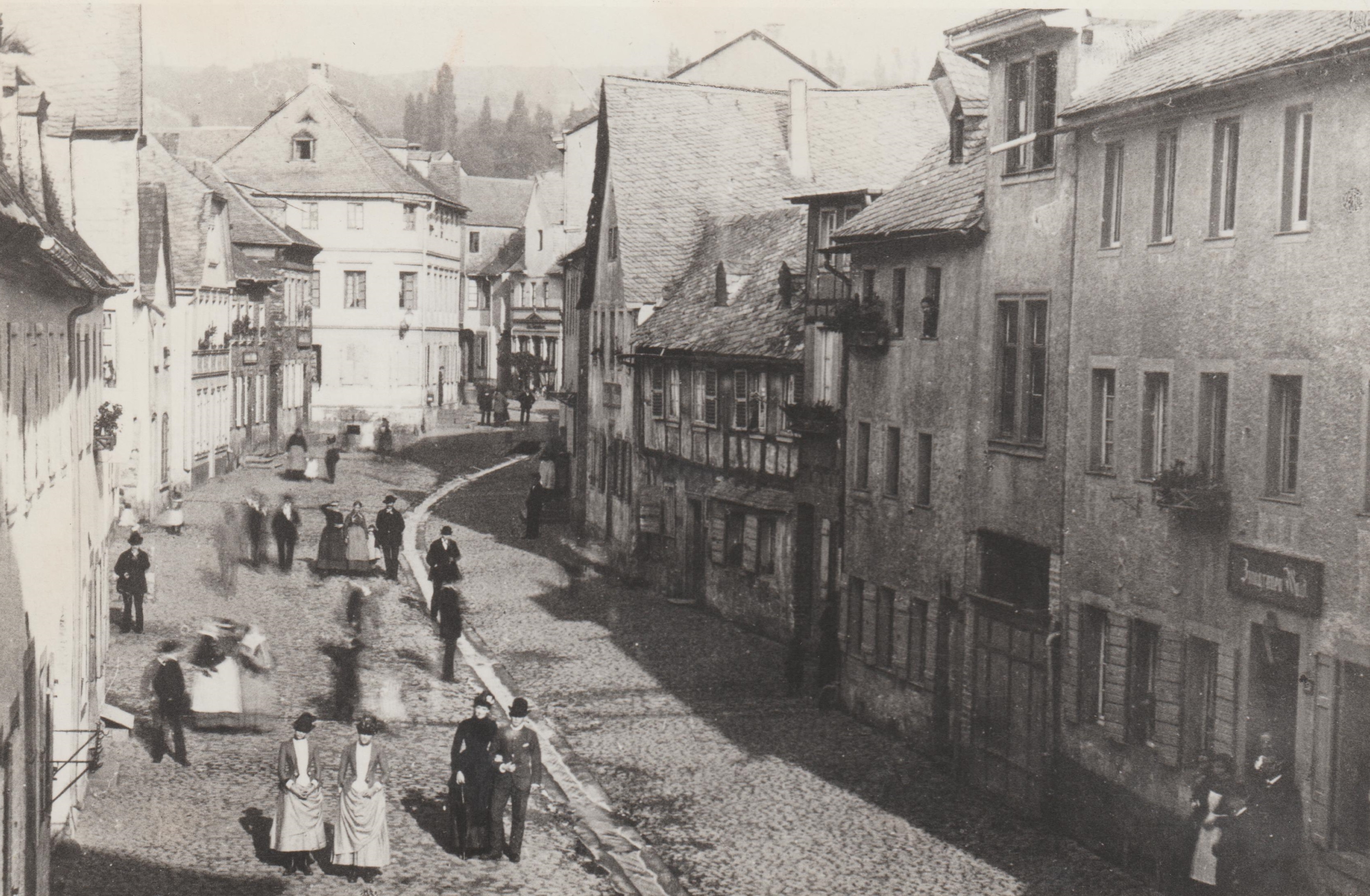 Untere Bachstrasse in Bendorf um 1880 (REM CC BY-NC-SA)