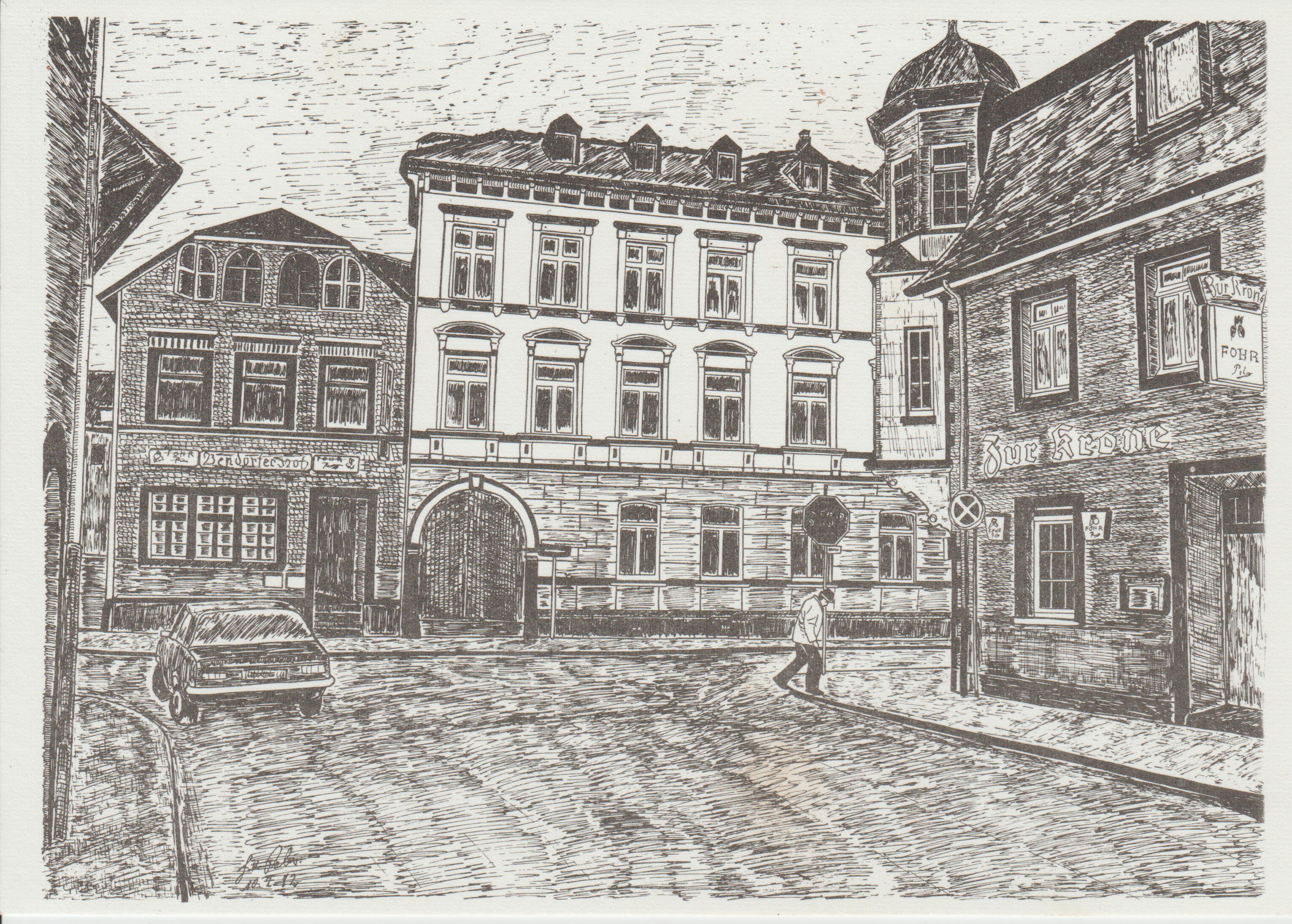 Postkarte Remyhaus und Bendorfer Hof in Bendorf (REM CC BY-NC-SA)