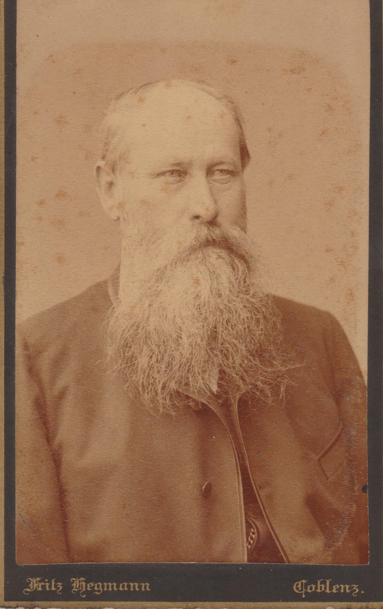 Portrait von Gustav Willbach, Fabrikant in Bendorf um 1880 (REM CC BY-NC-SA)