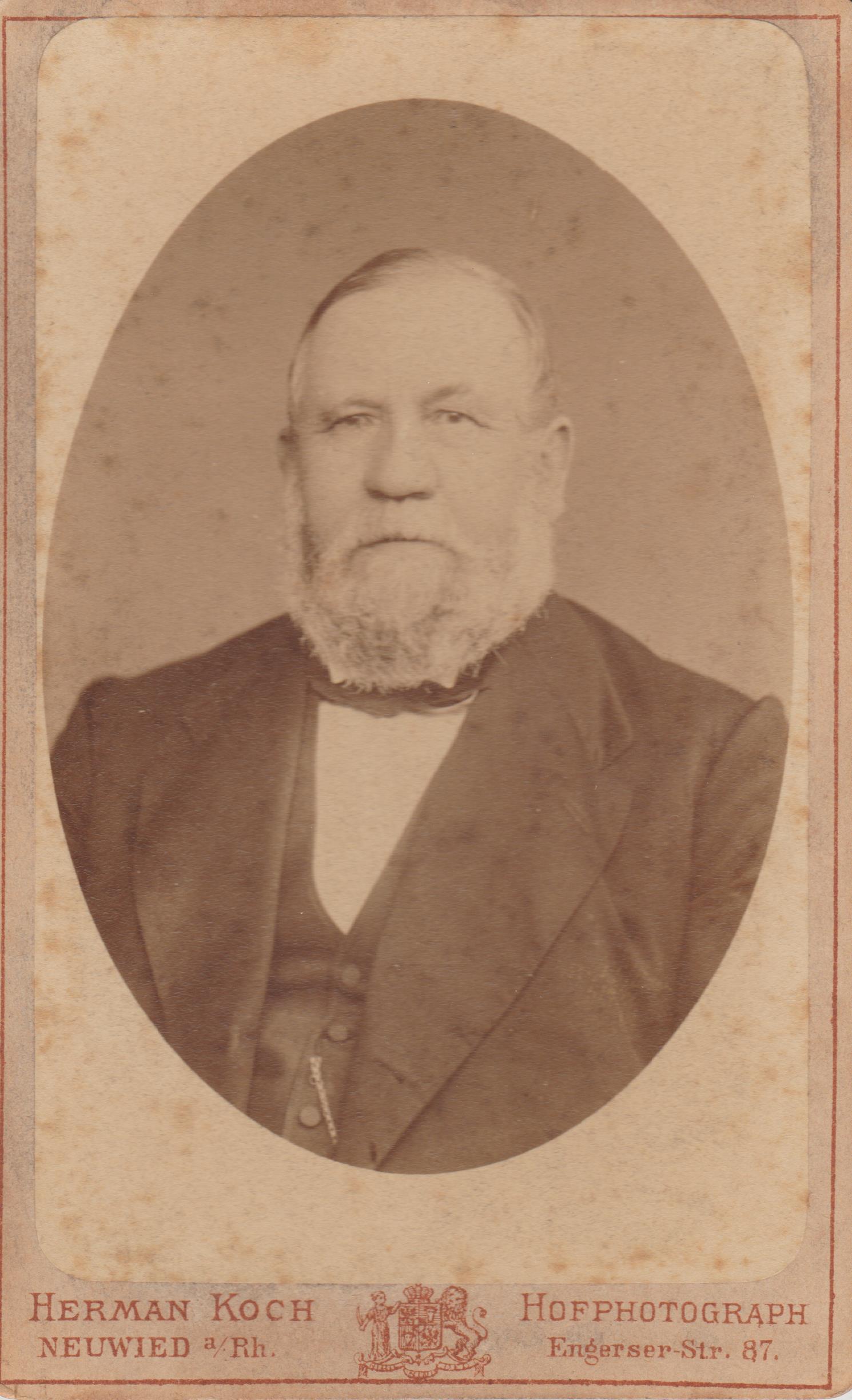 Portrait von Carl-Friedrich Tilemann, Fabrikant in Bendorf 1860-1870 (REM CC BY-NC-SA)
