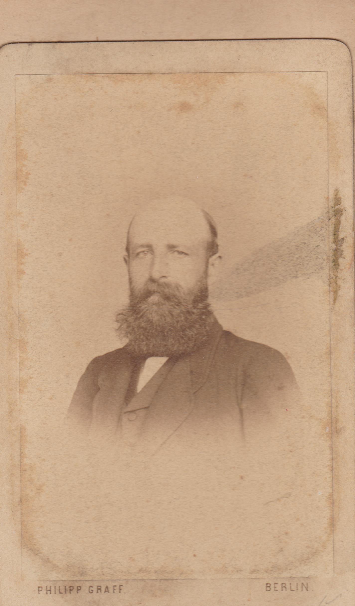 Portrait von Generalmajor a.D. Schulz aus Bendorf um 1870 (REM CC BY-NC-SA)