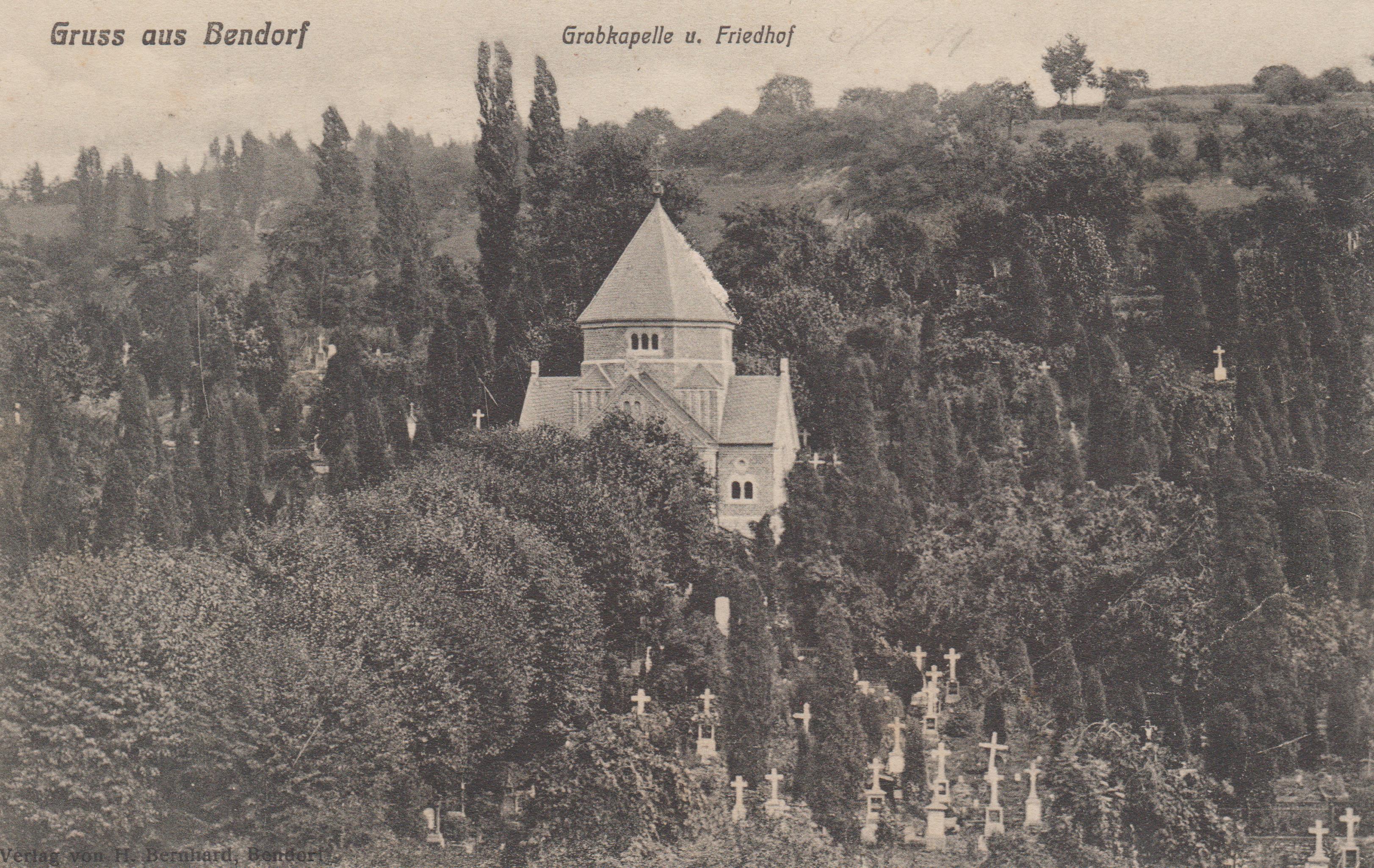 Grabkapelle und Friedhof der Stadt Bendorf 1910 (REM CC BY-NC-SA)