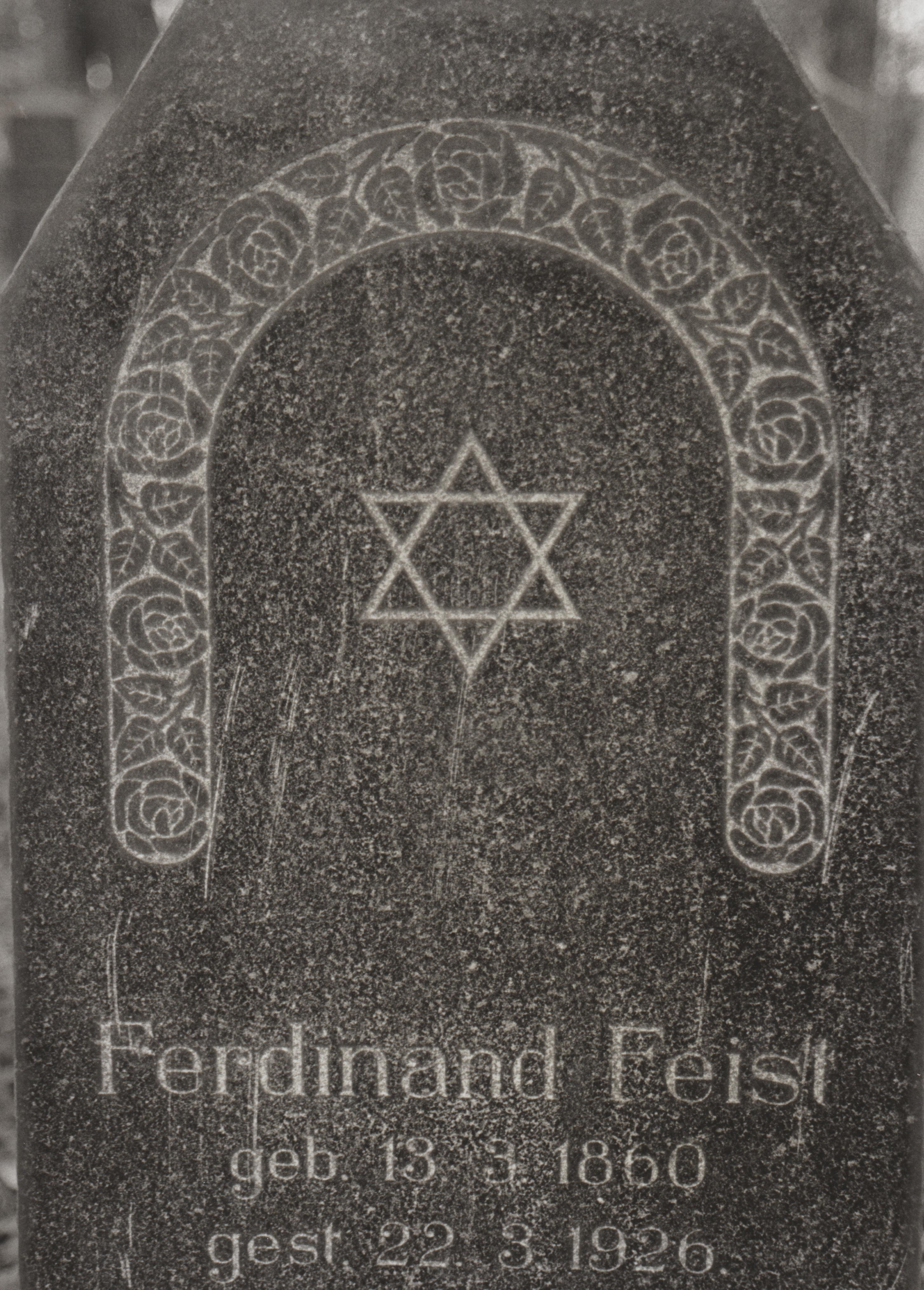 Grabstein von "Ferdinand Feist" auf dem jüdischen Friedhof in Bendorf (REM CC BY-NC-SA)