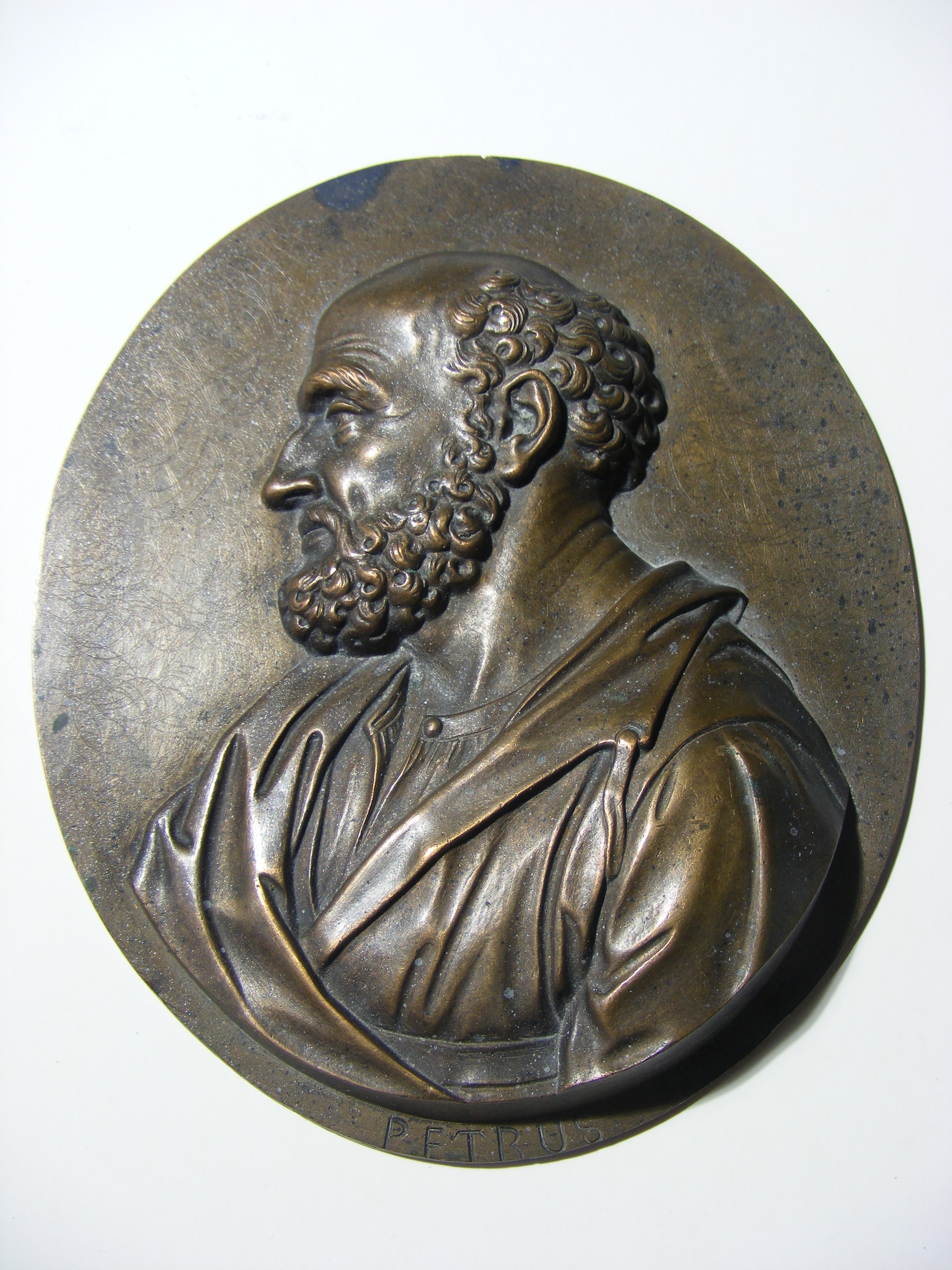 Medaillon Apostel Petrus, Modell (Rheinisches Eisenkunstguss-Museum CC BY-NC-SA)