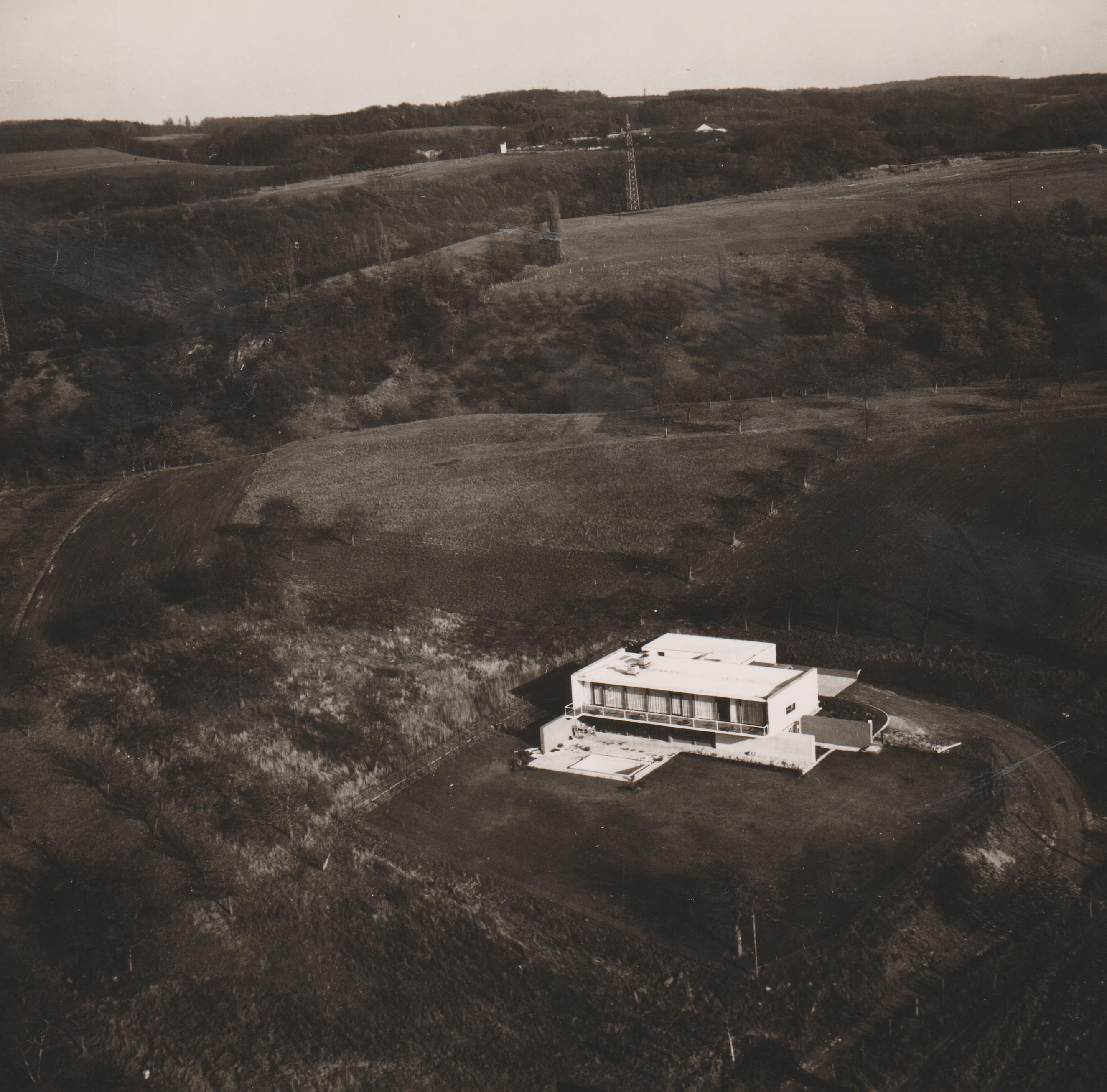 Luftaufnahme "Villa Tiedtke", Bendorf am Rhein, 1960er Jahre (REM CC BY-NC-SA)
