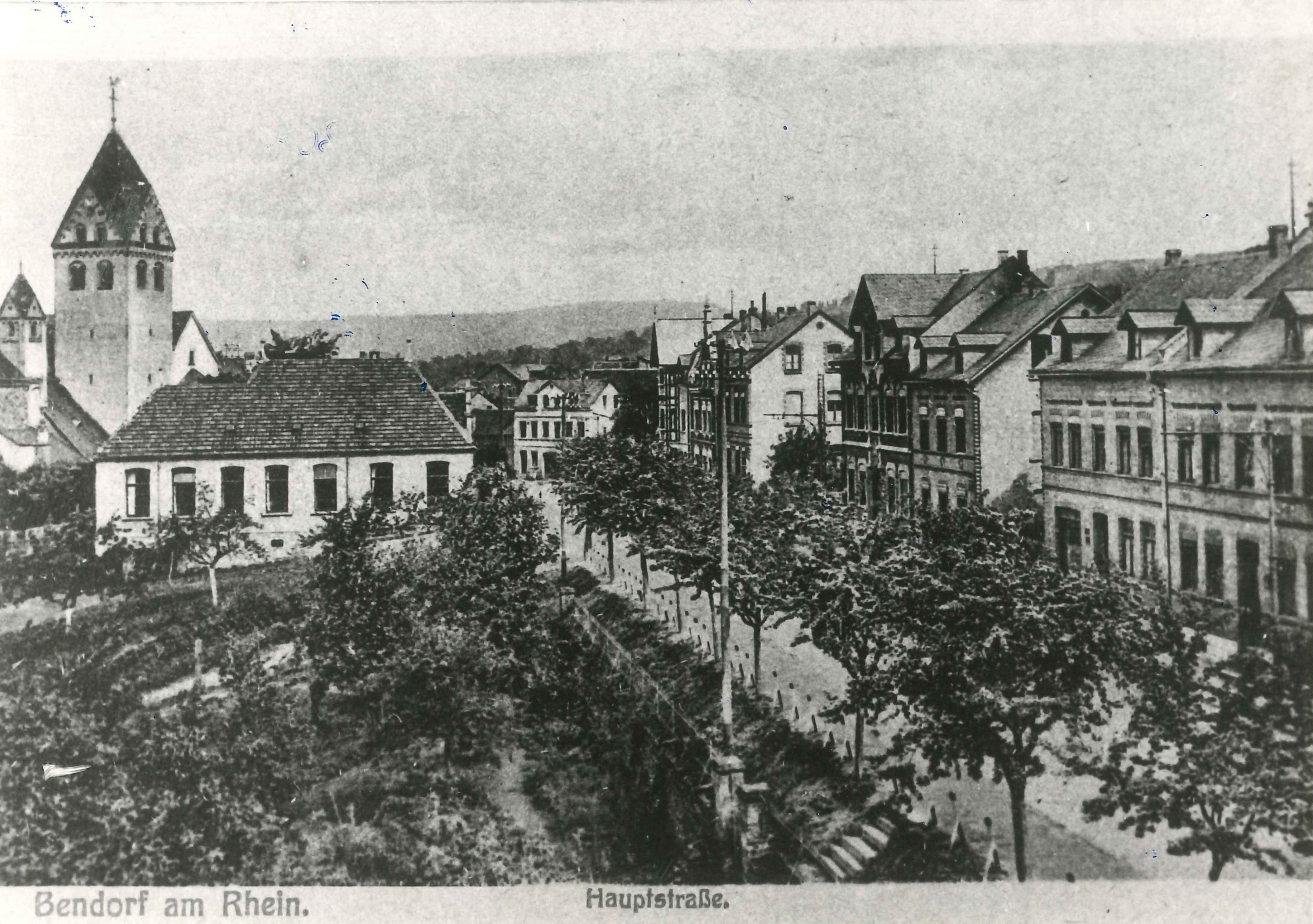 Obere Hauptstrasse in Bendorf um 1910 (REM CC BY-NC-SA)
