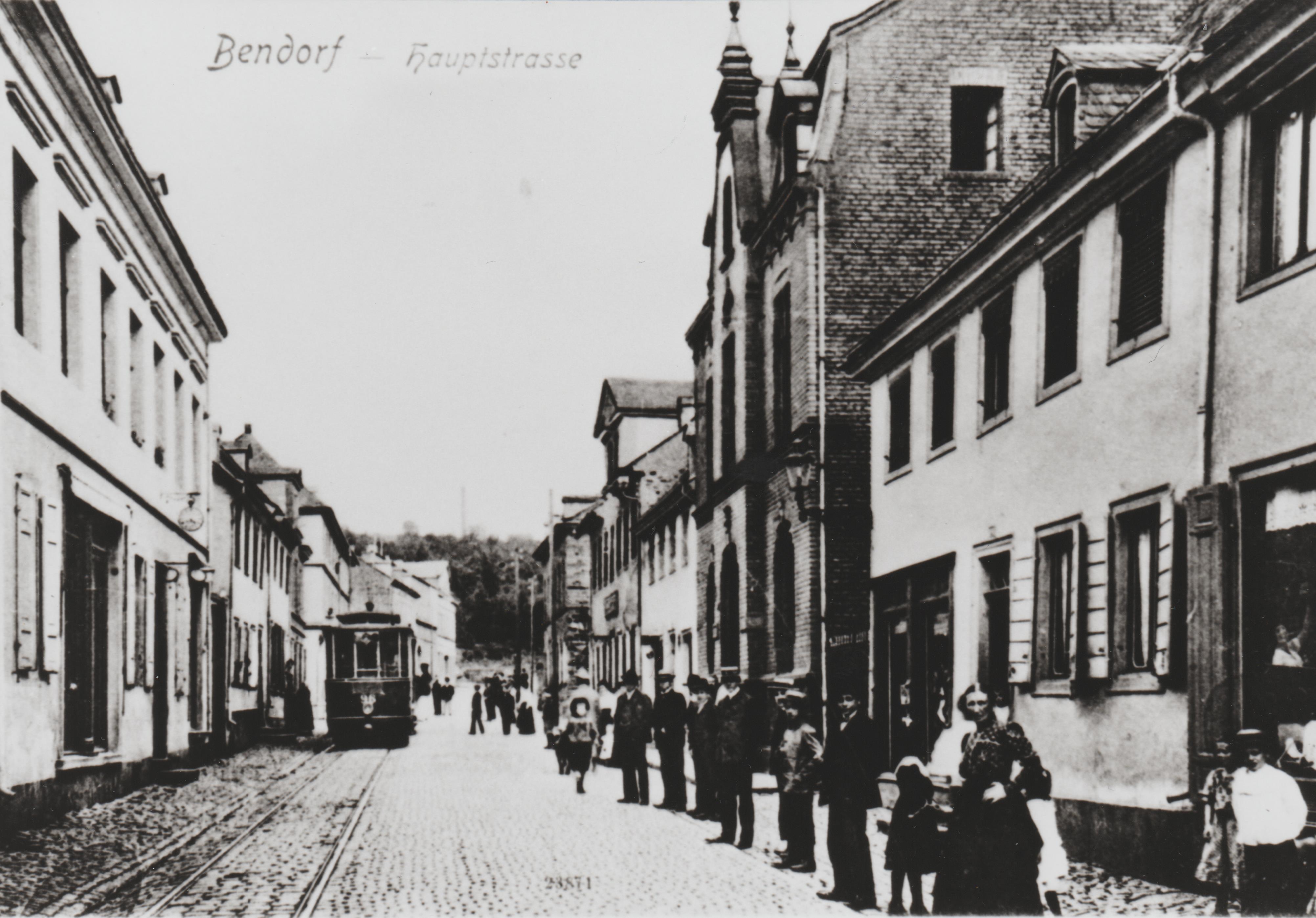 Straßenbahn, Haltestelle Bendorf Hauptstraße, 1910 (REM CC BY-NC-SA)