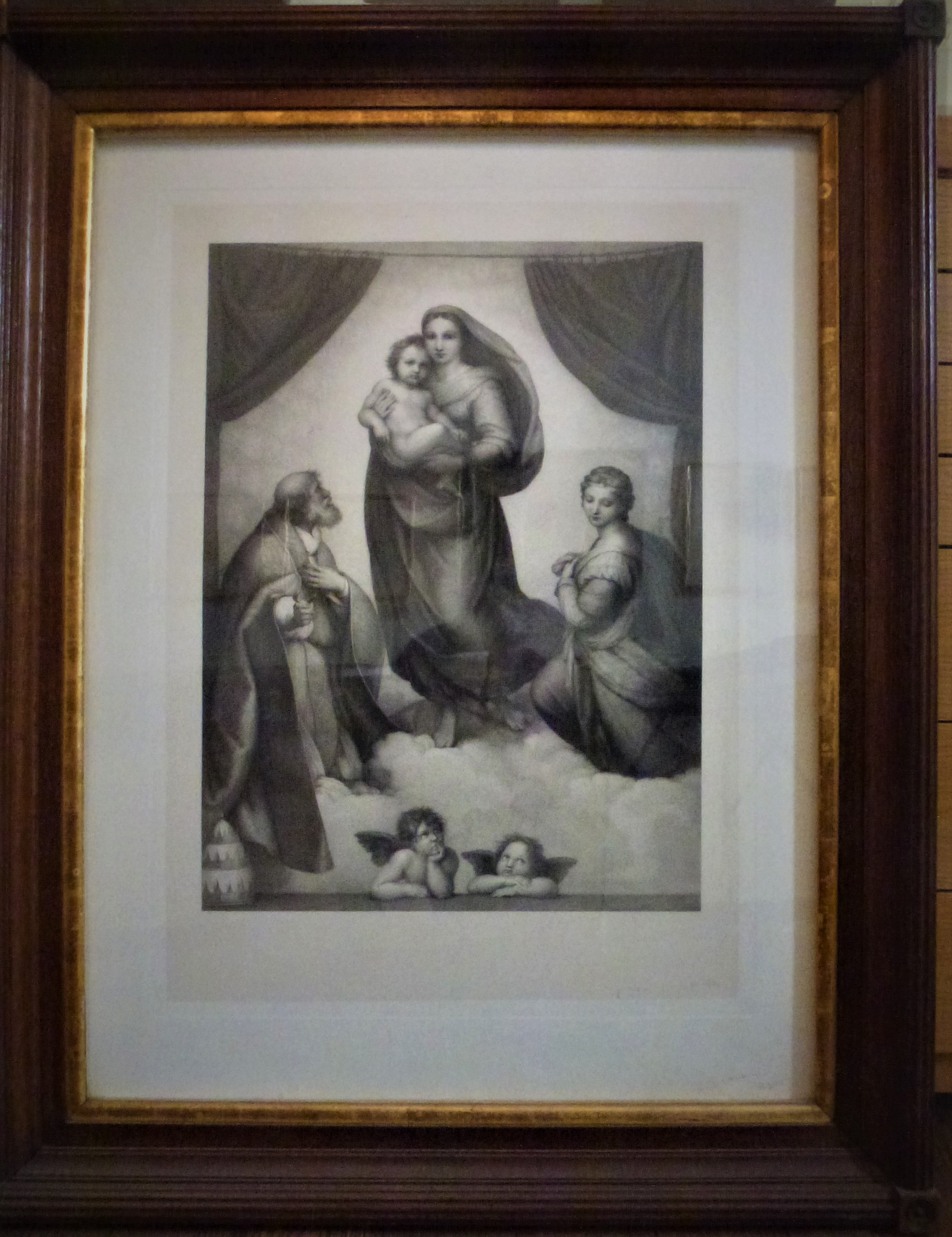 Joseph Keller: Sixtinische Madonna nach Raffael (Heimatmuseum Schloss Sinzig CC BY-NC-SA)