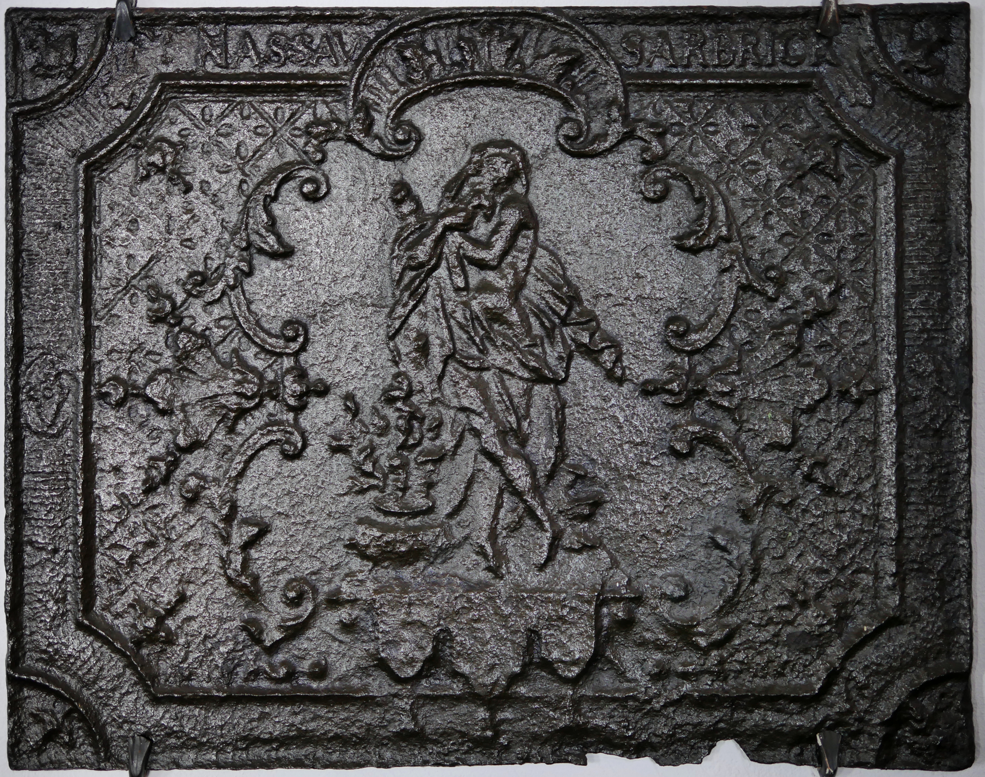 Takenplatte, Allegorie des Winters (Volkskunde- und Freilichtmuseum Roscheider Hof CC0)