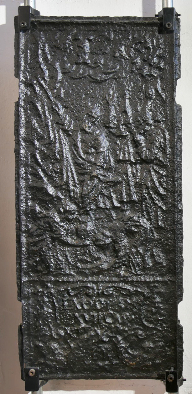 Ofenplatte Moses (Volkskunde- und Freilichtmuseum Roscheider Hof CC0)