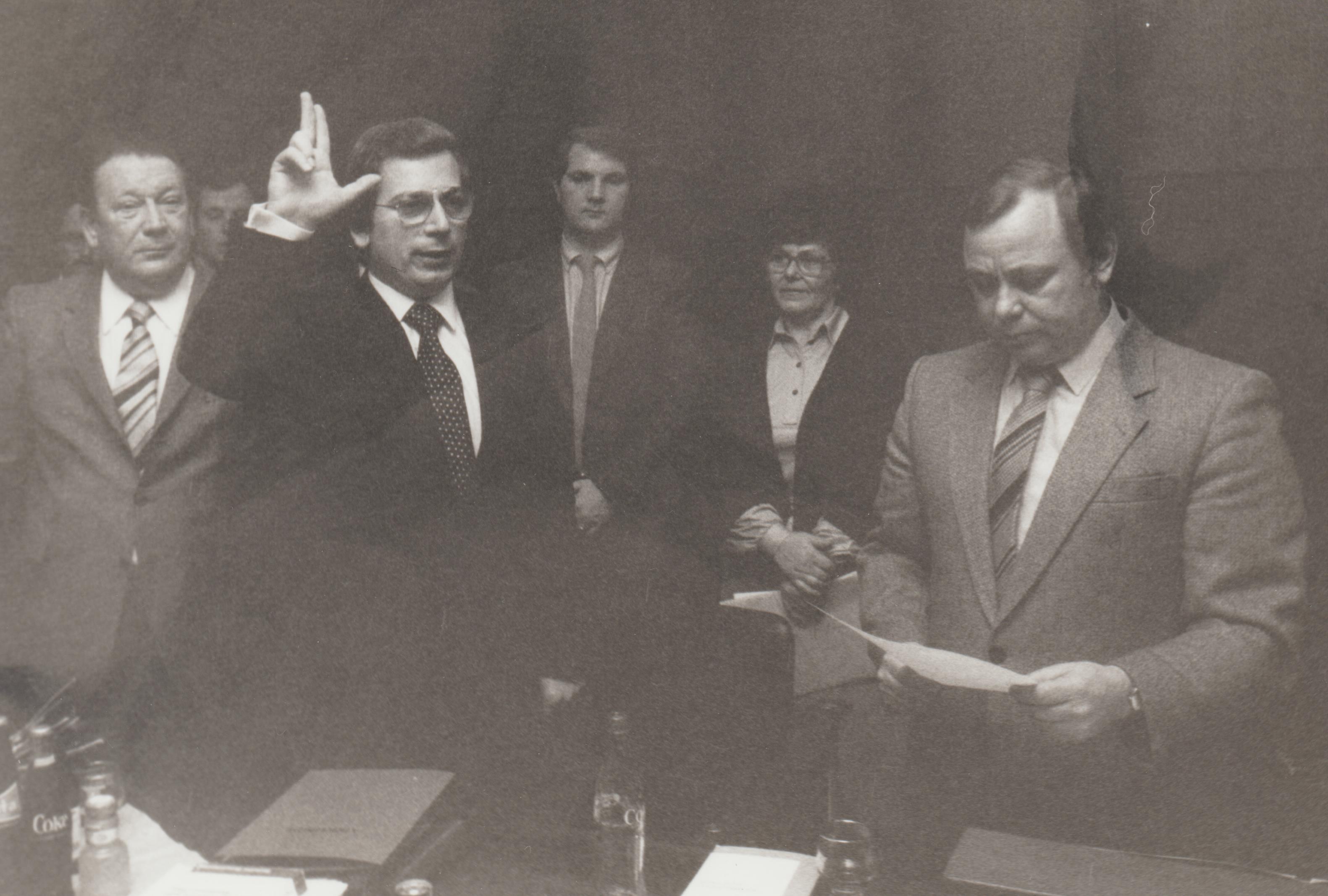 Amtseinführung Gerd Saxer, Erster Beigeordneter der Stadt Bendorf 1979 (REM CC BY-NC-SA)