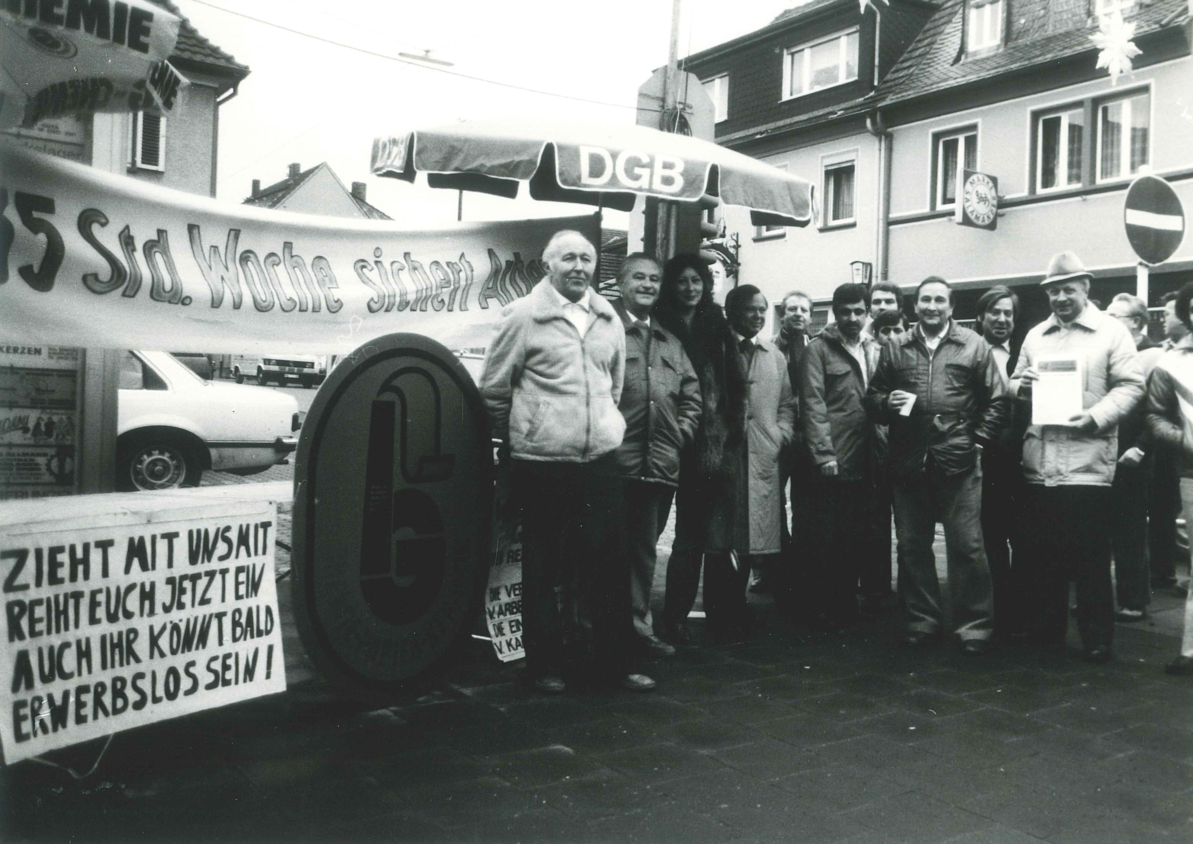 Bürgermeister Trennheuser, Demonstration des Deutschen Gewerkschaftsbundes 1984 (REM CC BY-NC-SA)