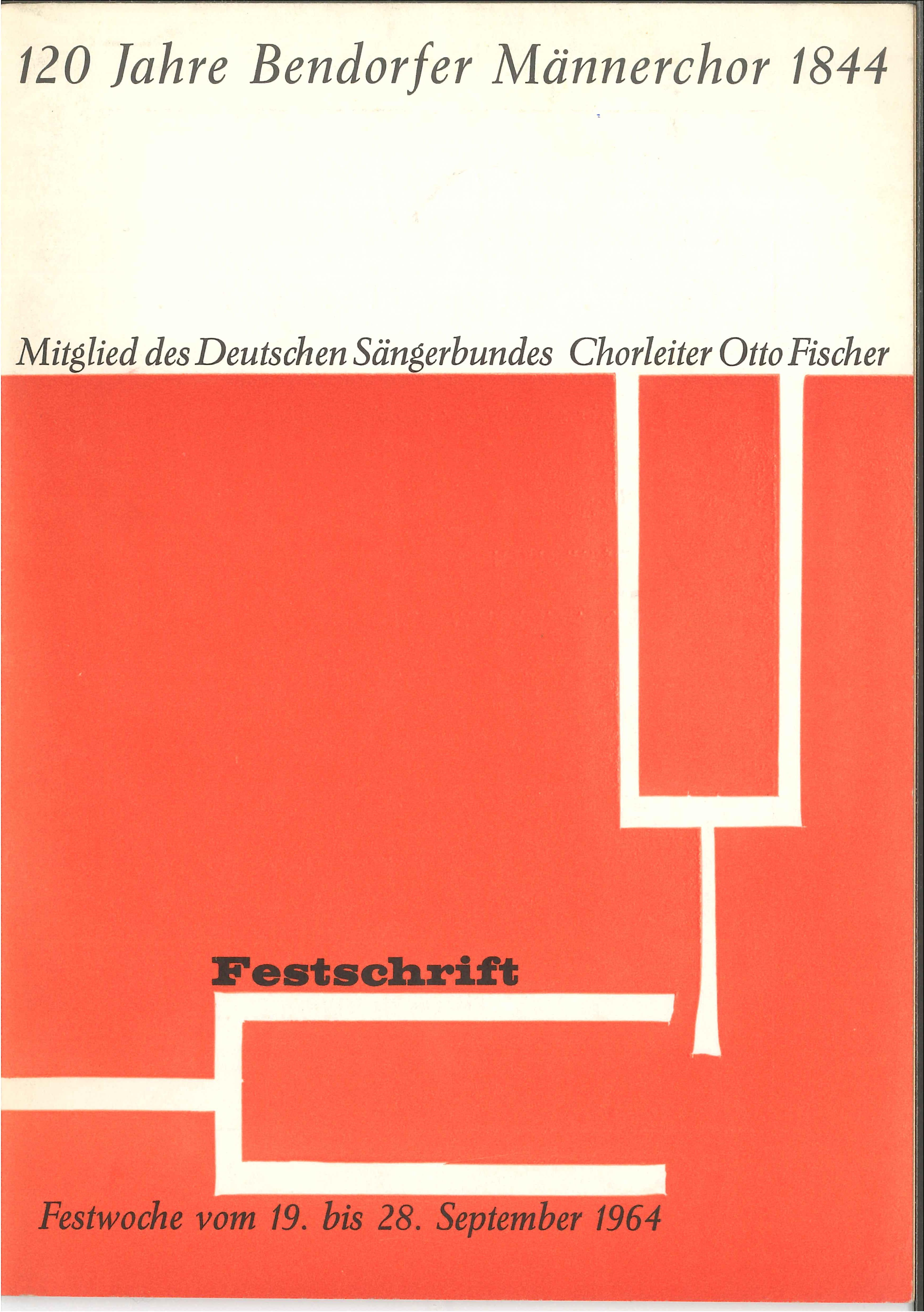 Festschrift Bendorfer Männergesangverein, 1964 (Rheinisches Eisenkunstguss-Museum CC BY-NC-SA)