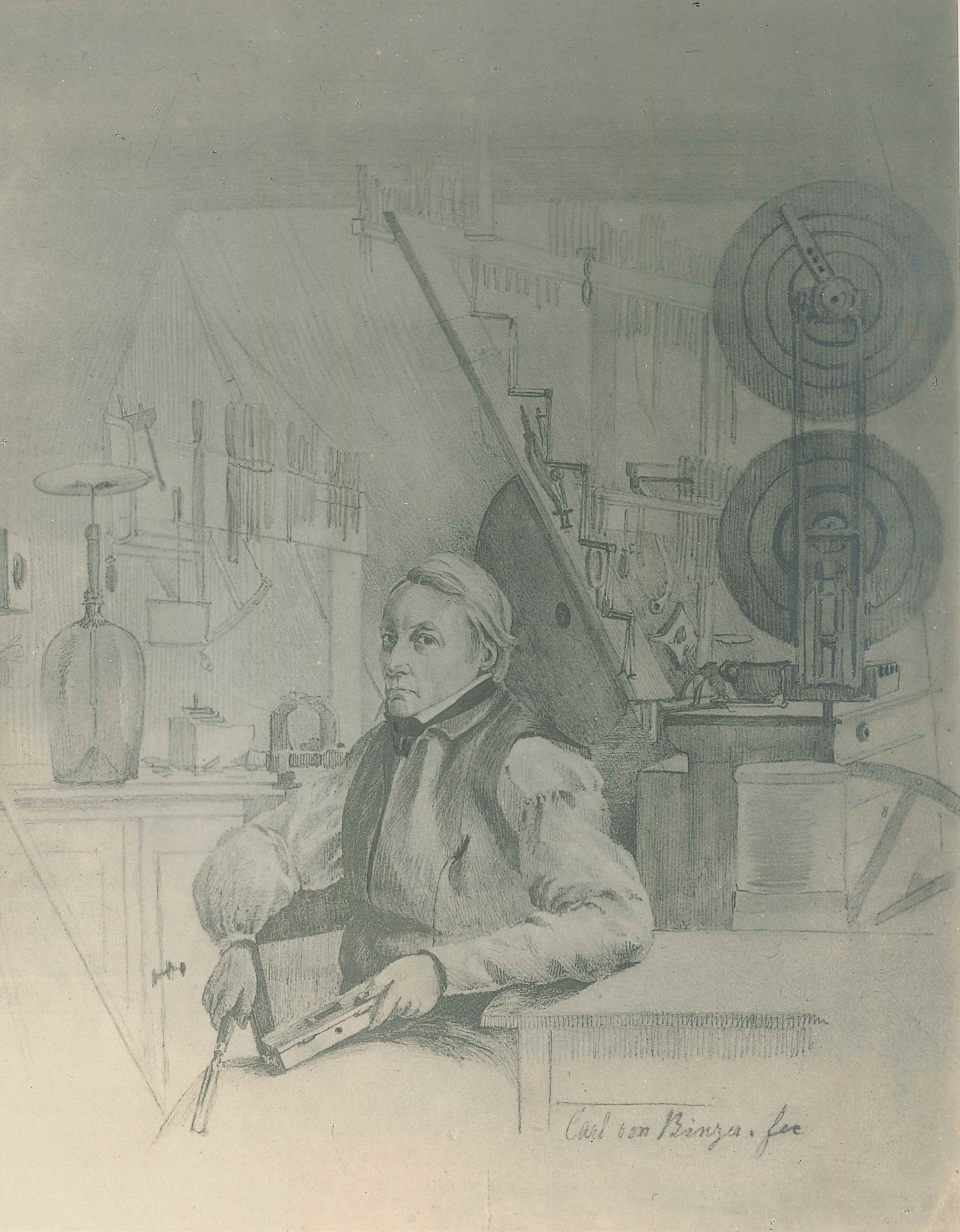 Carl Ludwig Althans, Zeichnung von Carl von Binzer, 1835 (REM CC BY-NC-SA)