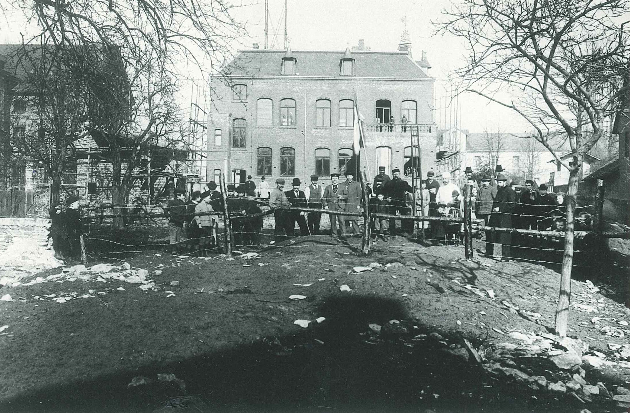 Bau der Poststraße in Bendorf, Barrikaden 1905 (REM CC BY-NC-SA)