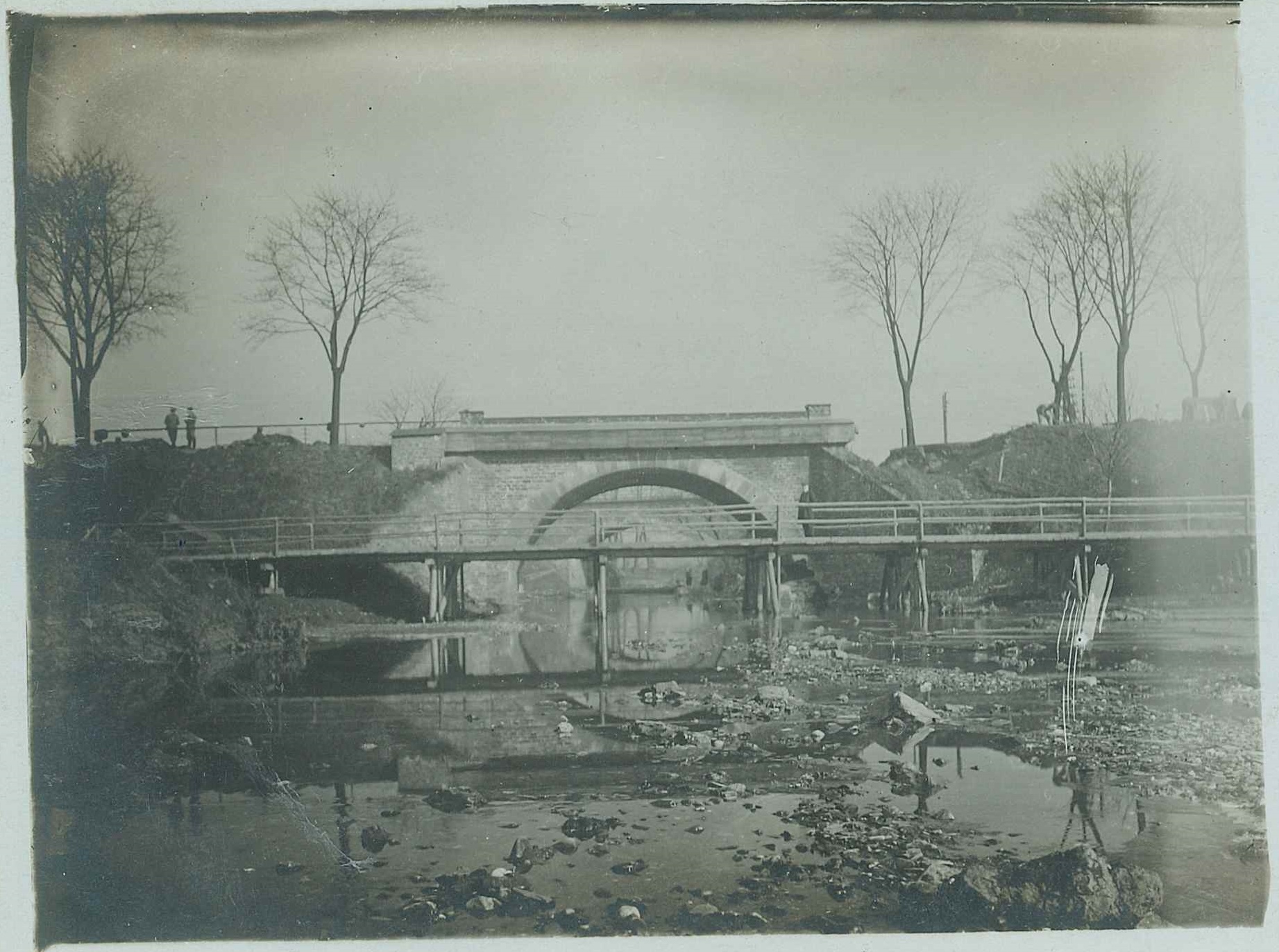 Hochwasser 1909, Eisenbahnbrücke Mülhofen (REM CC BY-NC-SA)