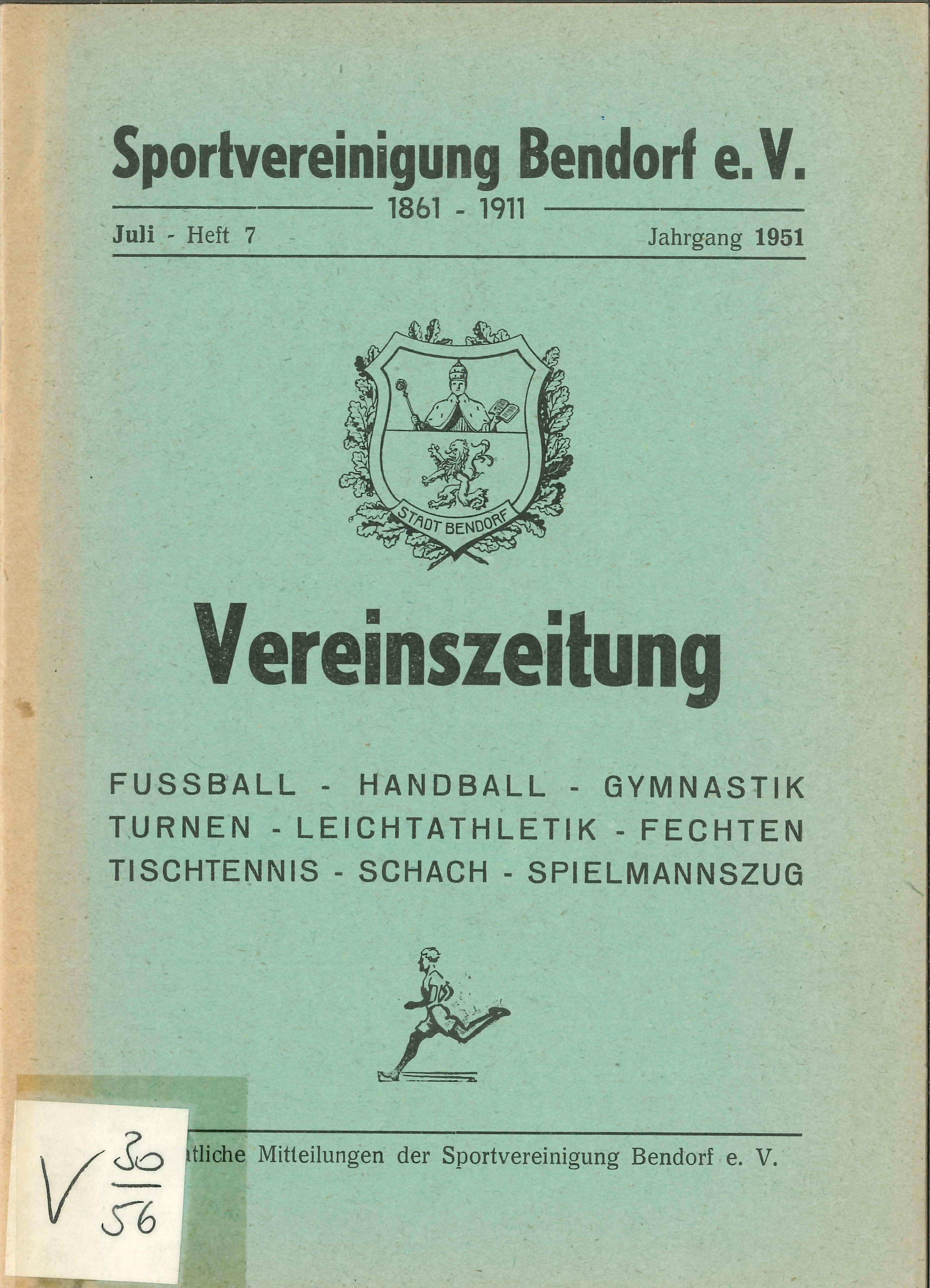 Vereinszeitung Sportvereinigung Bendorf 1951-7 (Rheinisches Eisenkunstguss-Museum CC BY-NC-SA)