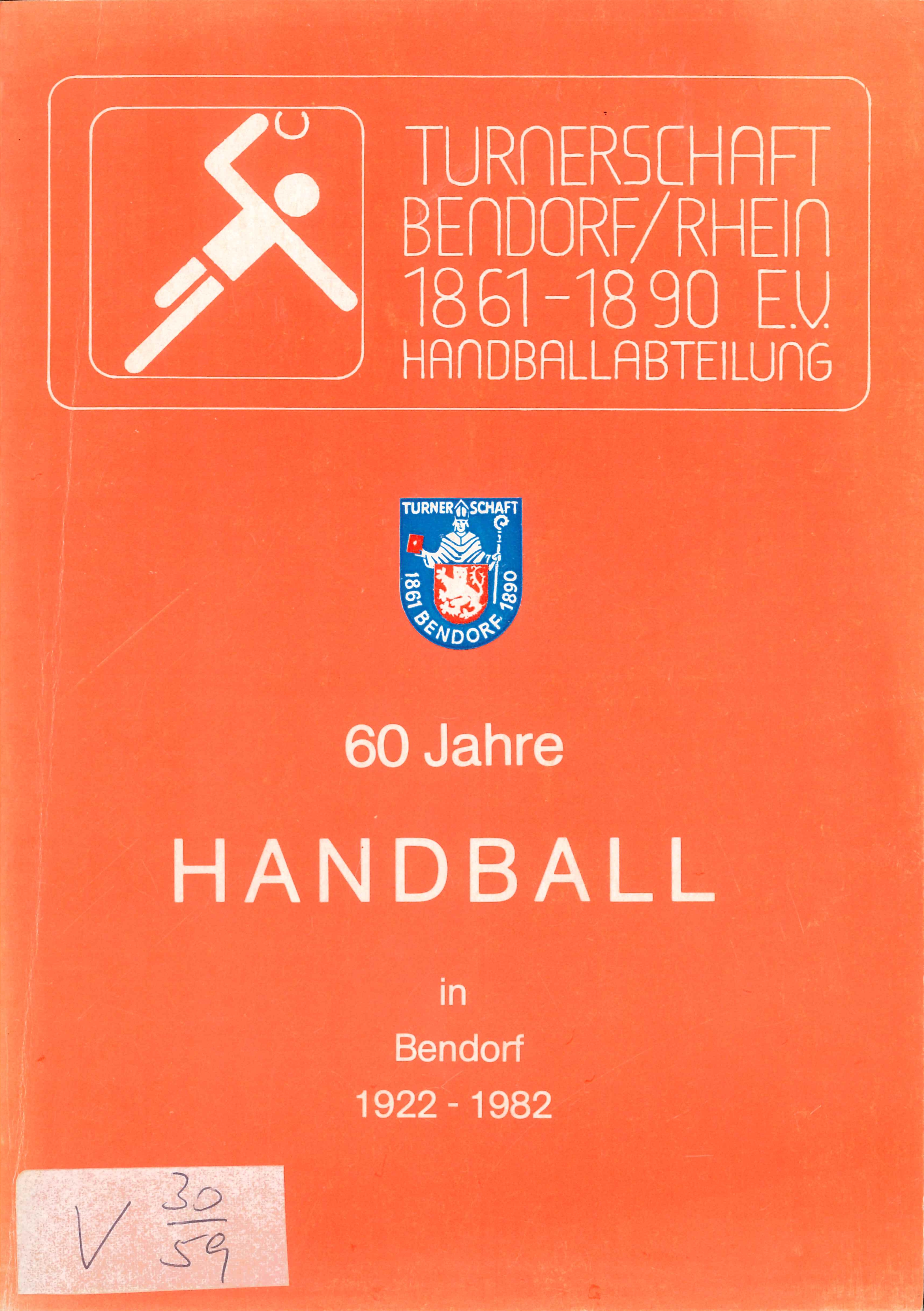 Festschrift 60 Jahre Handball Turnerschaft Bendorf (Rheinisches Eisenkunstguss-Museum CC BY-NC-SA)