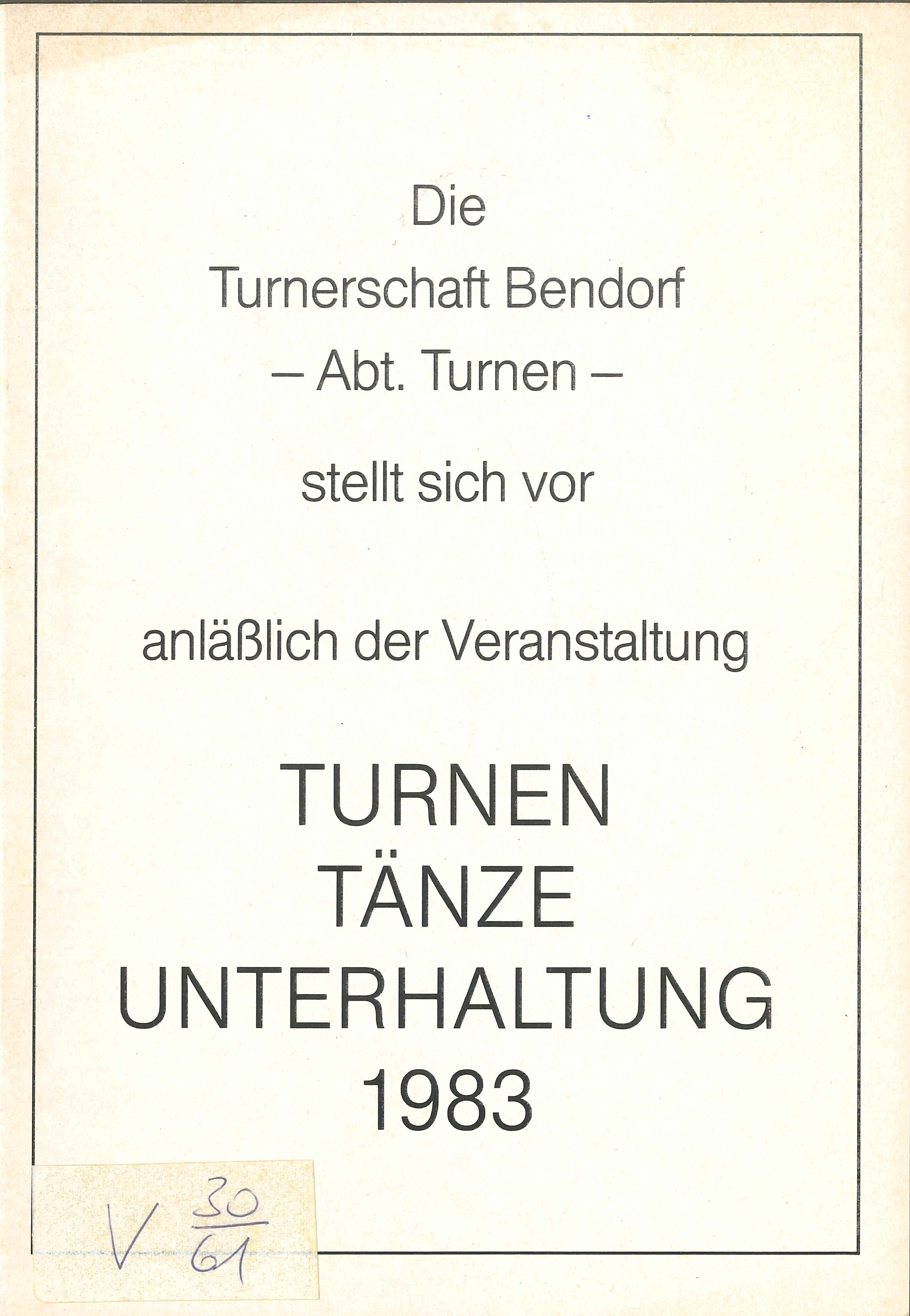 Turnen, Tänze, Unterhaltung 1983 (Rheinisches Eisenkunstguss-Museum CC BY-NC-SA)