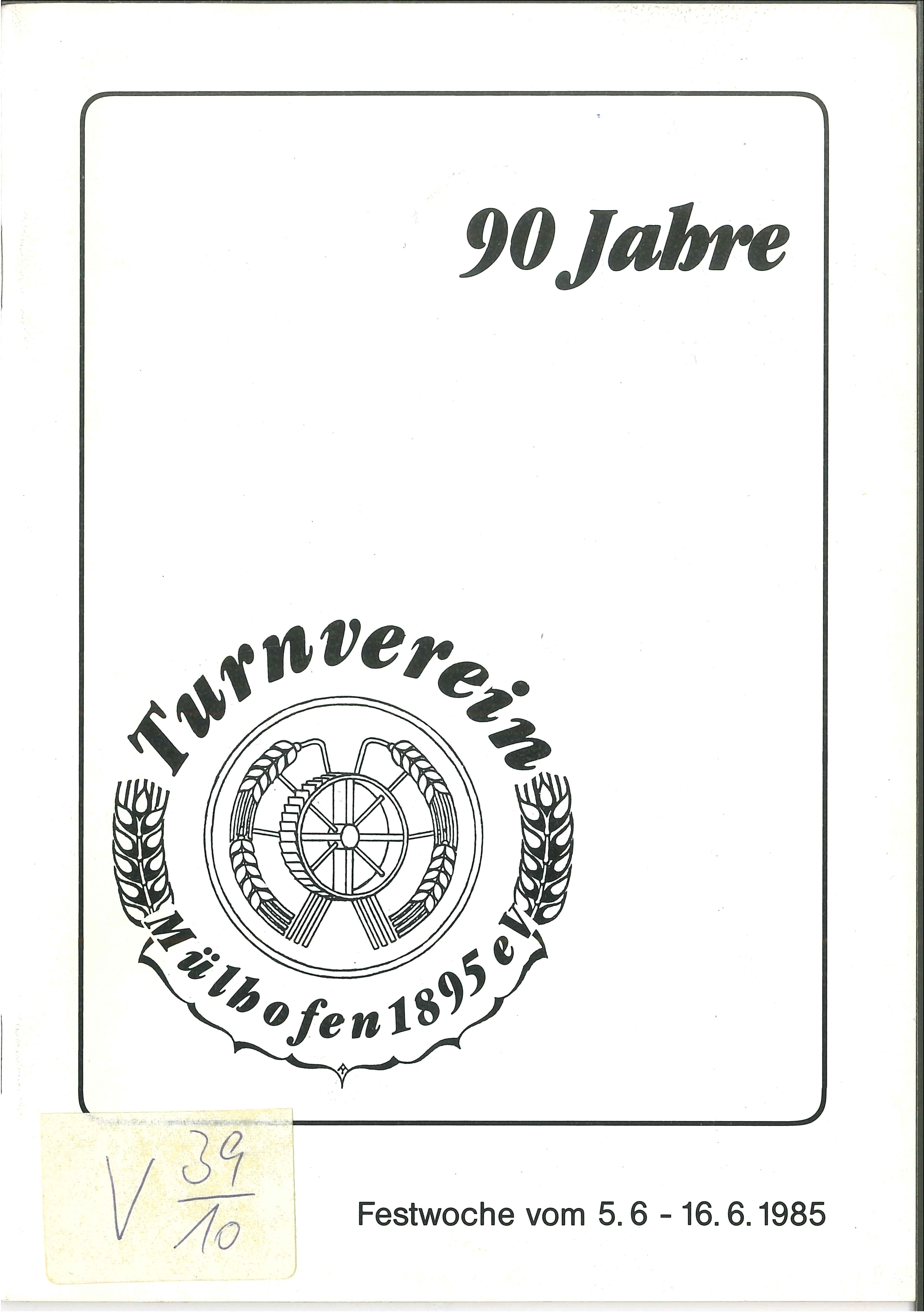 Festschrift Turnverein Mülhofen 1885 e. V. (Rheinisches Eisenkunstguss-Museum CC BY-NC-SA)
