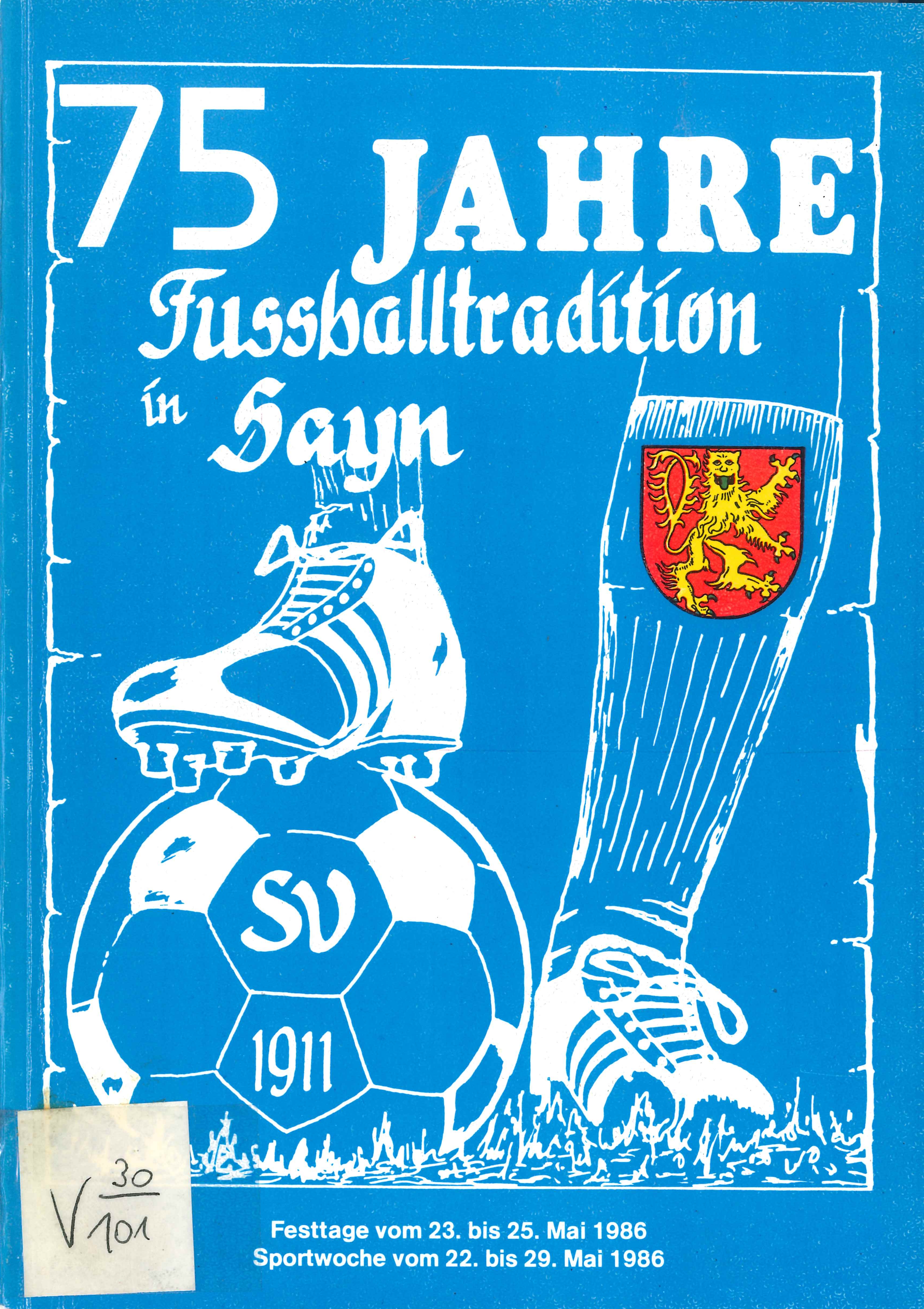 75 Jahre Fußball Sayn 1986 (Rheinisches Eisenkunstguss-Museum CC BY-NC-SA)