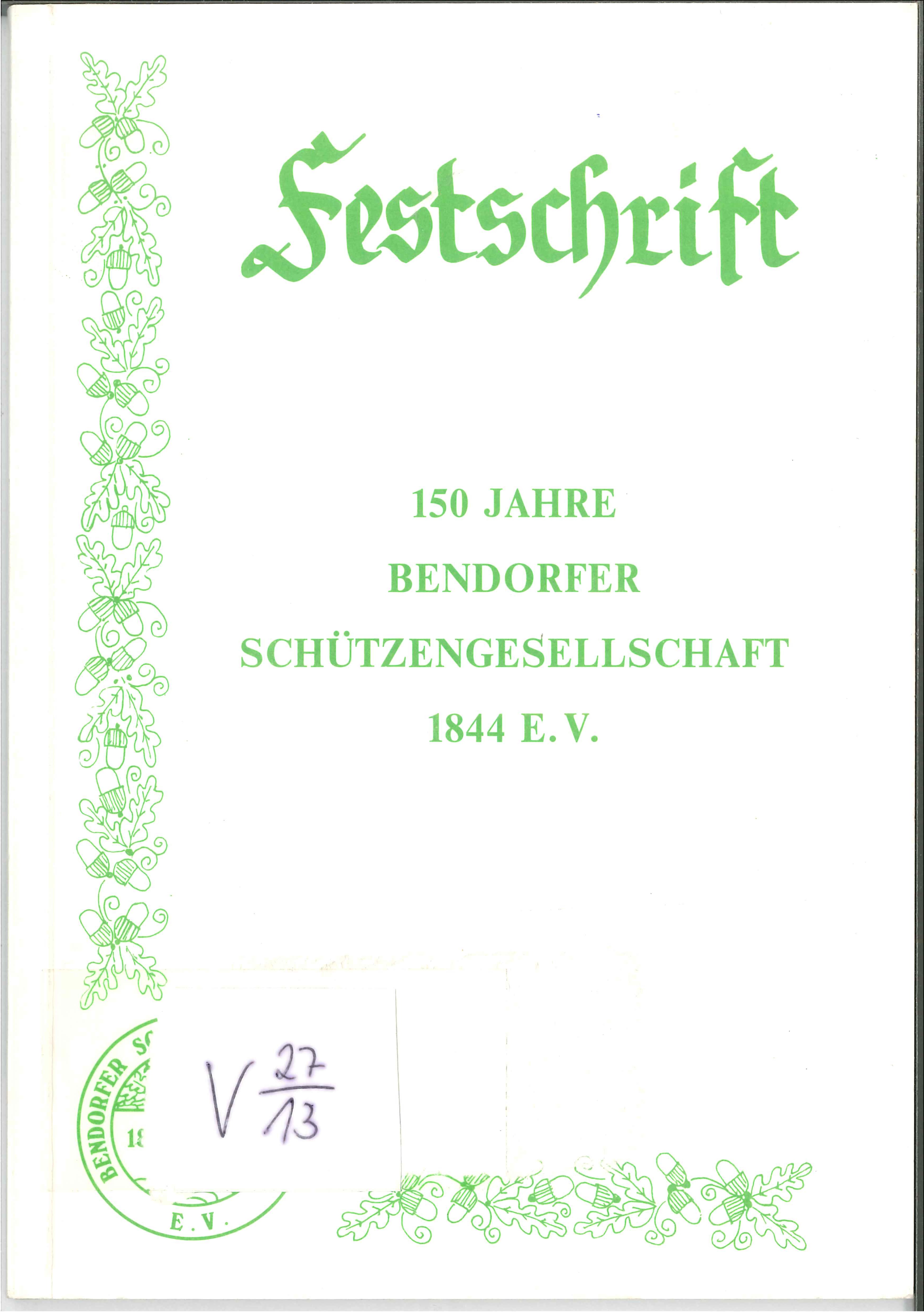 Festschrift Schützengesellschaft Bendorf (Rheinisches Eisenkunstguss-Museum CC BY-NC-SA)