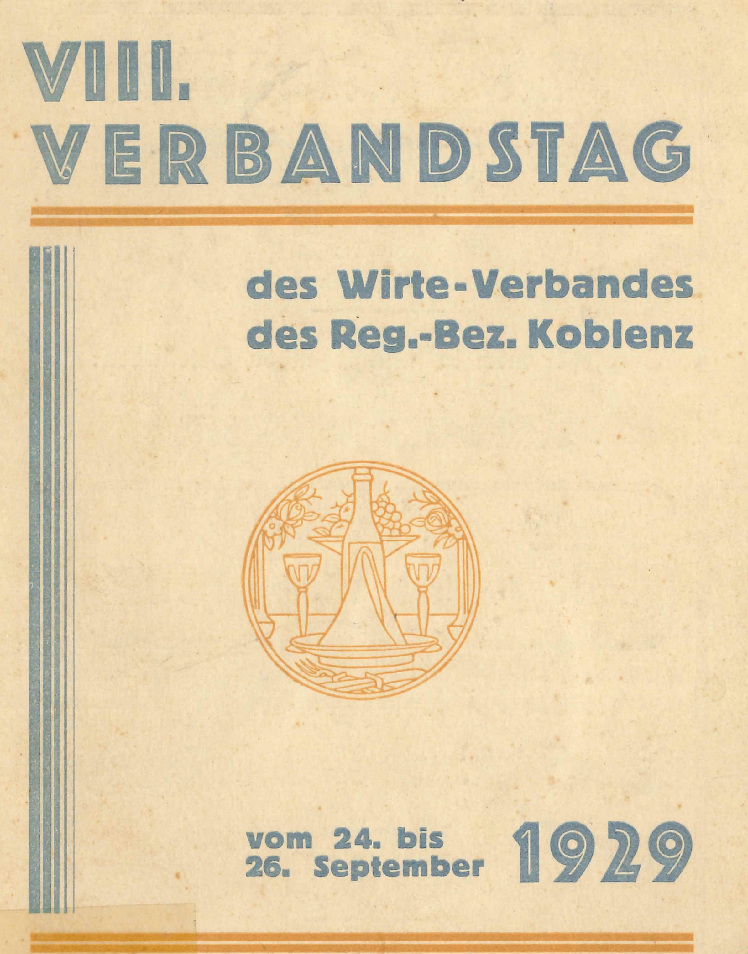 Verbandstag der Gastwirte in Bendorf 1929 (Rheinisches Eisenkunstguss-Museum CC BY-NC-SA)