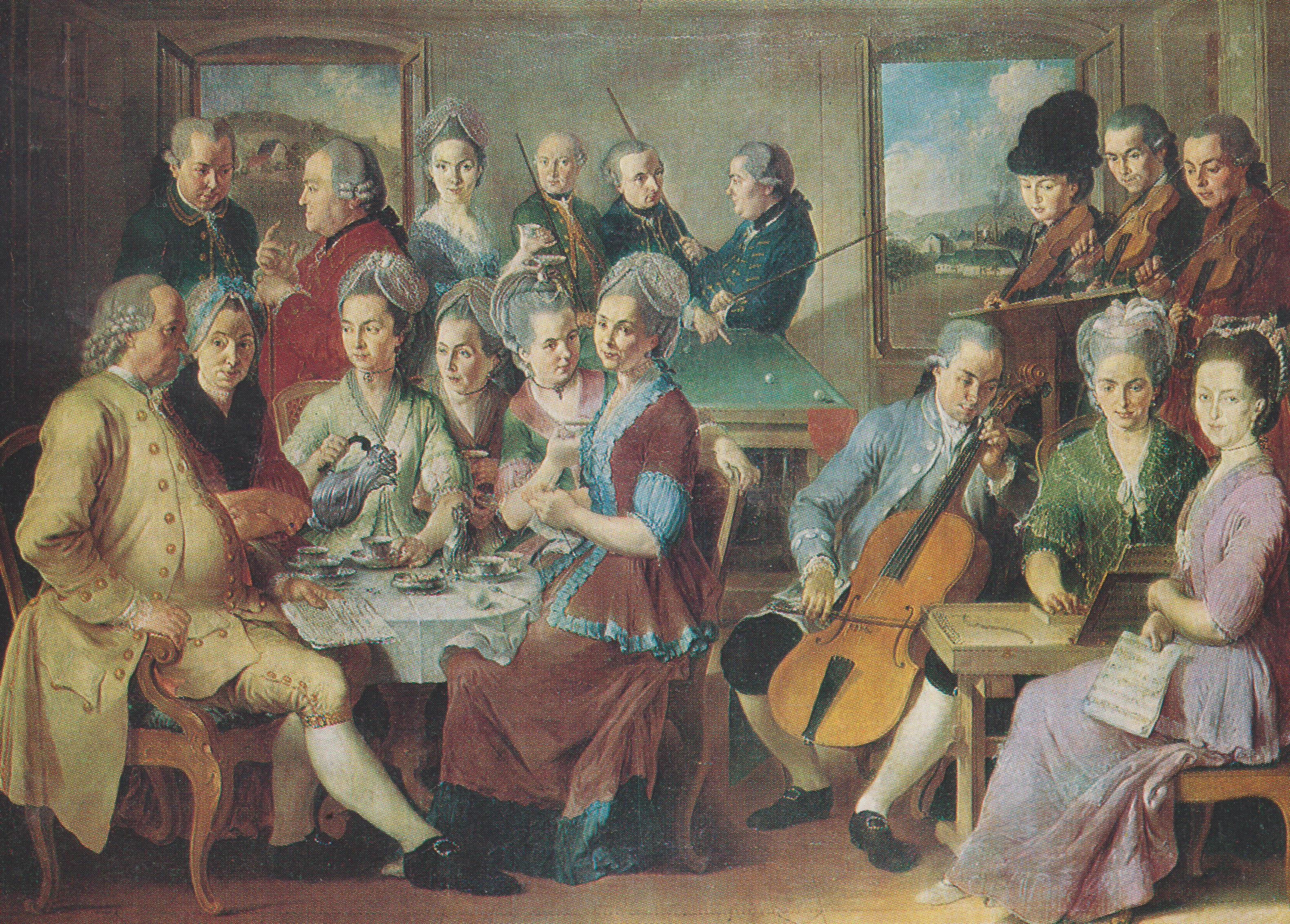 "Die Familie Johannes Remy in Bendorf bei Koblenz”, Gemälde von Januarius Zick, 1776 (REM CC BY-NC-SA)