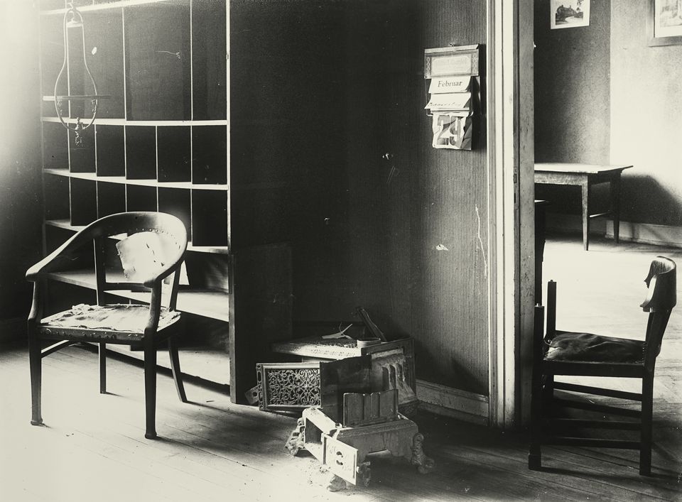 Verwüstete Büroräume im Regierungspräsidium Speyer nach dem Ende der Separatistenherrschaft, 1924 (Historisches Museum der Pfalz, Speyer CC BY)
