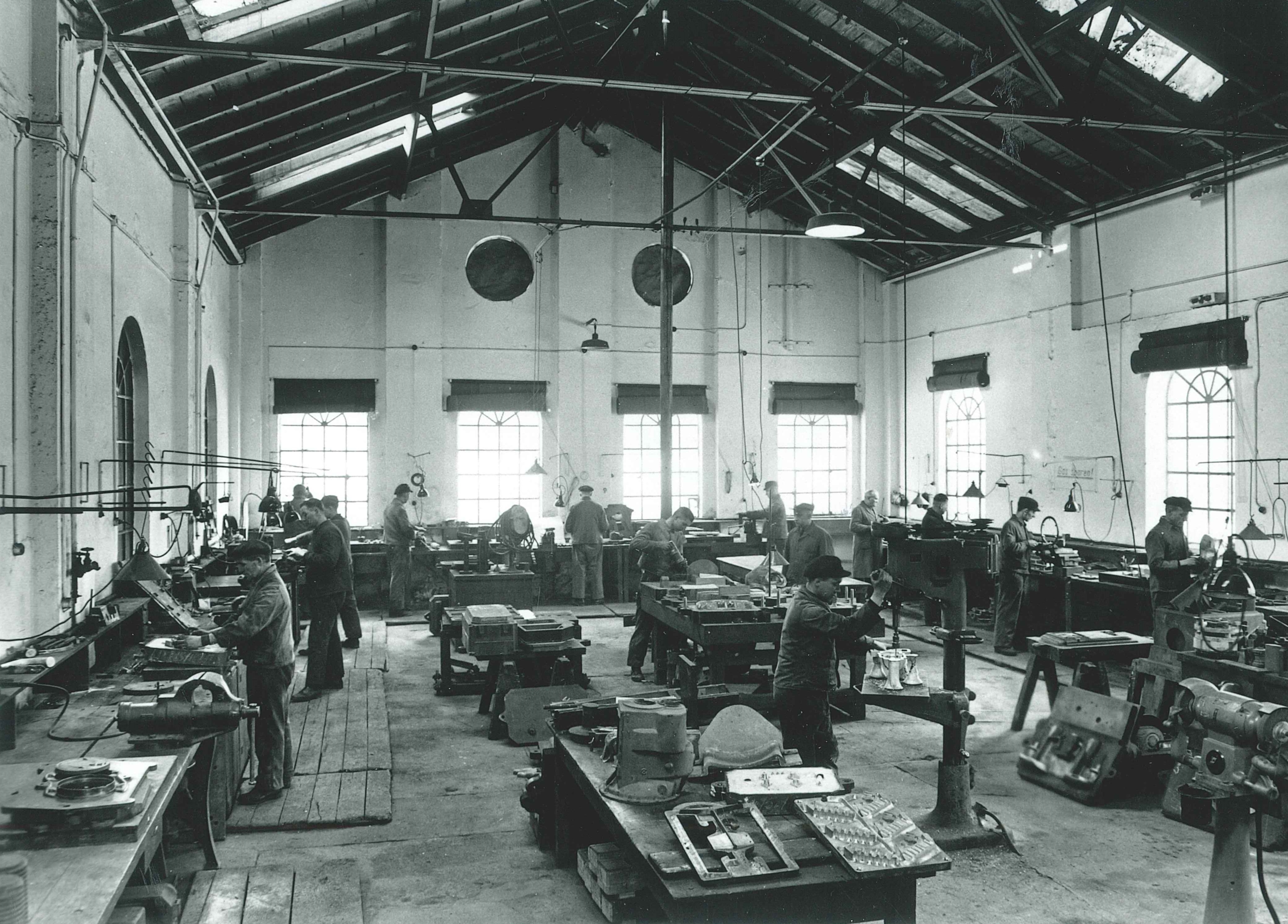 Arbeiter der Modellschlosserei, Concordia-Hütte Mülhofen, 1941 (Thyssen Konzernarchiv Duisburg CC BY-NC-SA)