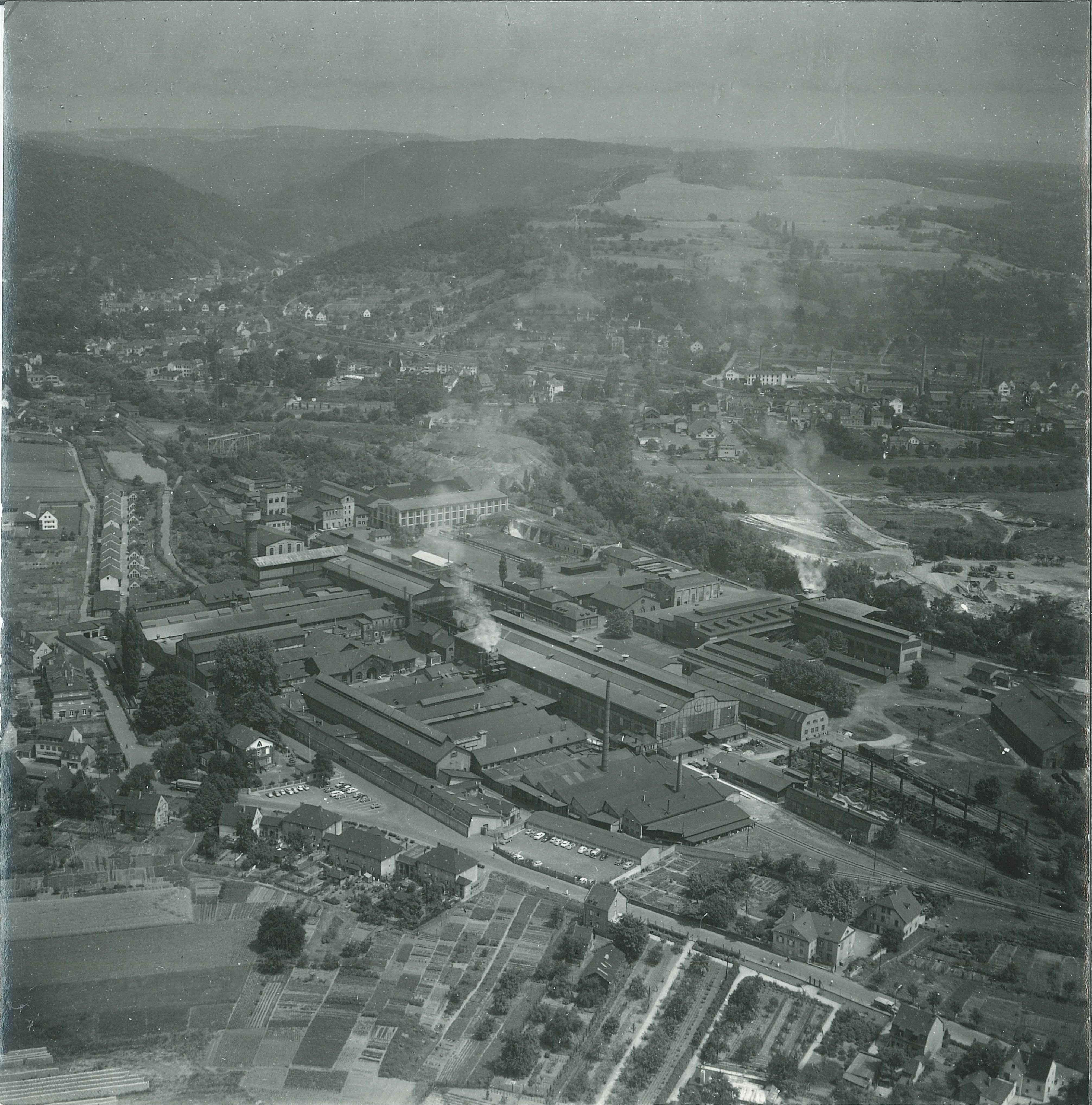 Concordia-Hütte Mülhofen, Luftaufnahme 1960 (REM CC BY-NC-SA)