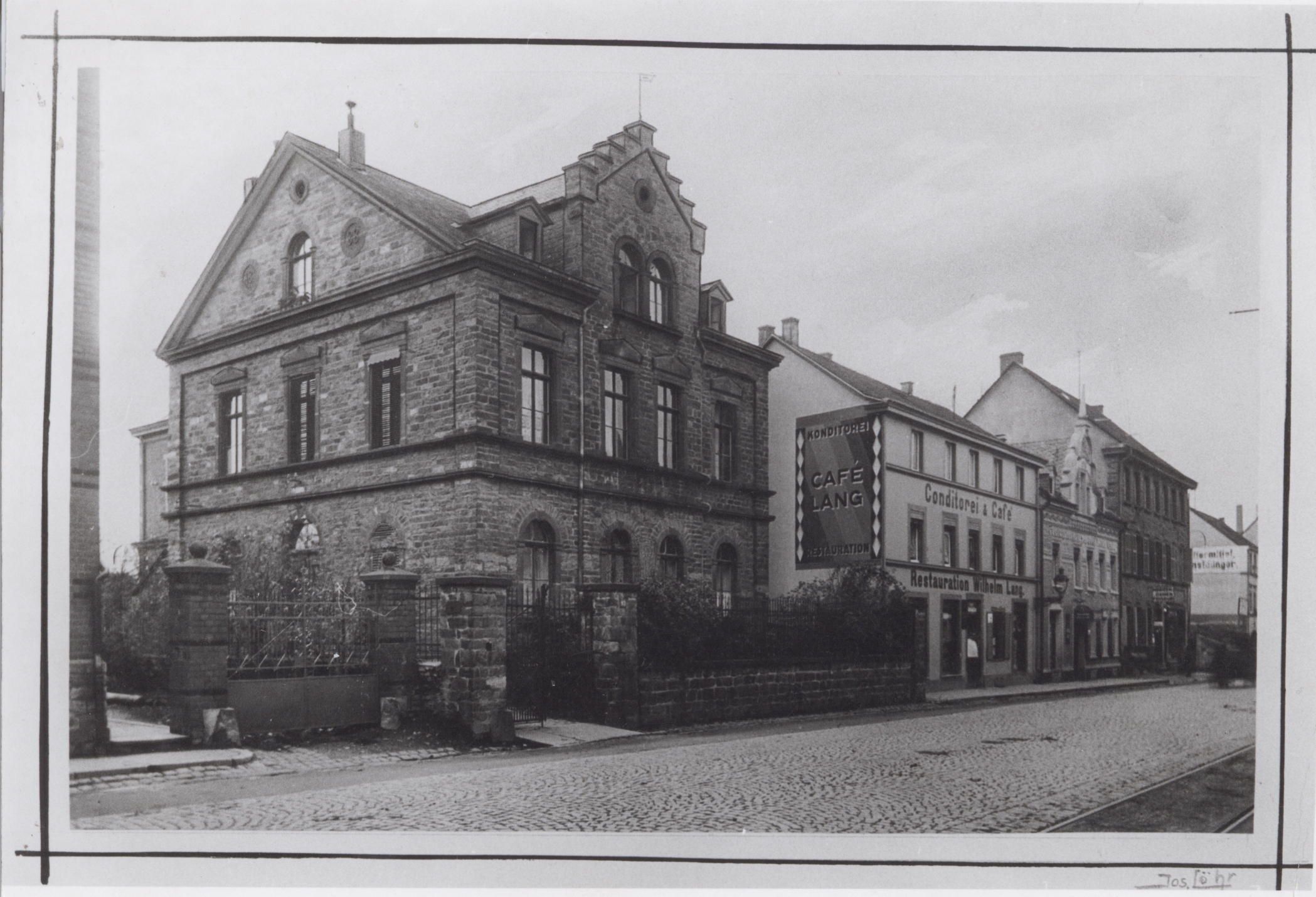 Bendorf Hauptstraße, "Rheinischer Hof" und alte Bürgermeisterei, 1928 (REM CC BY-NC-SA)