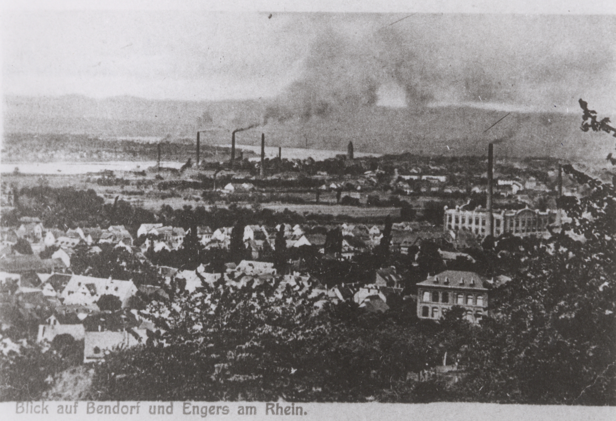 Bendorf und Engers am Rhein, Luftaufnahme 1910 (REM CC BY-NC-SA)