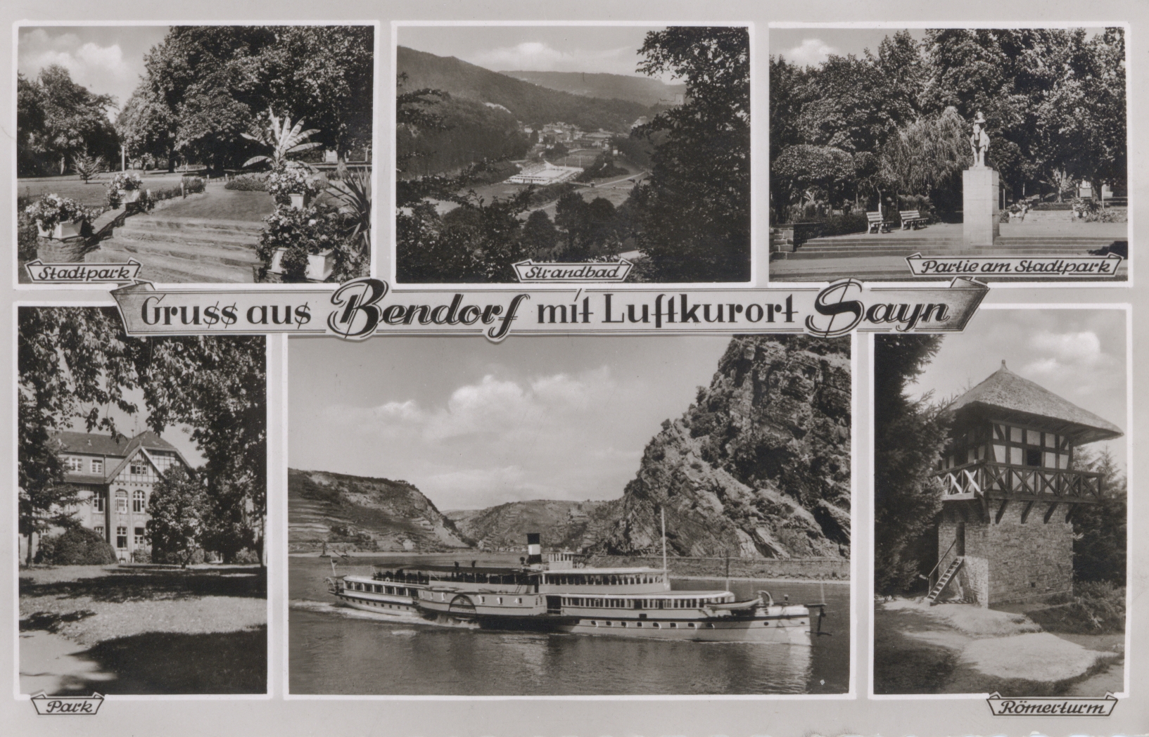 Ansichtskarte der Stadt Bendorf, 1950er Jahre (REM CC BY-NC-SA)