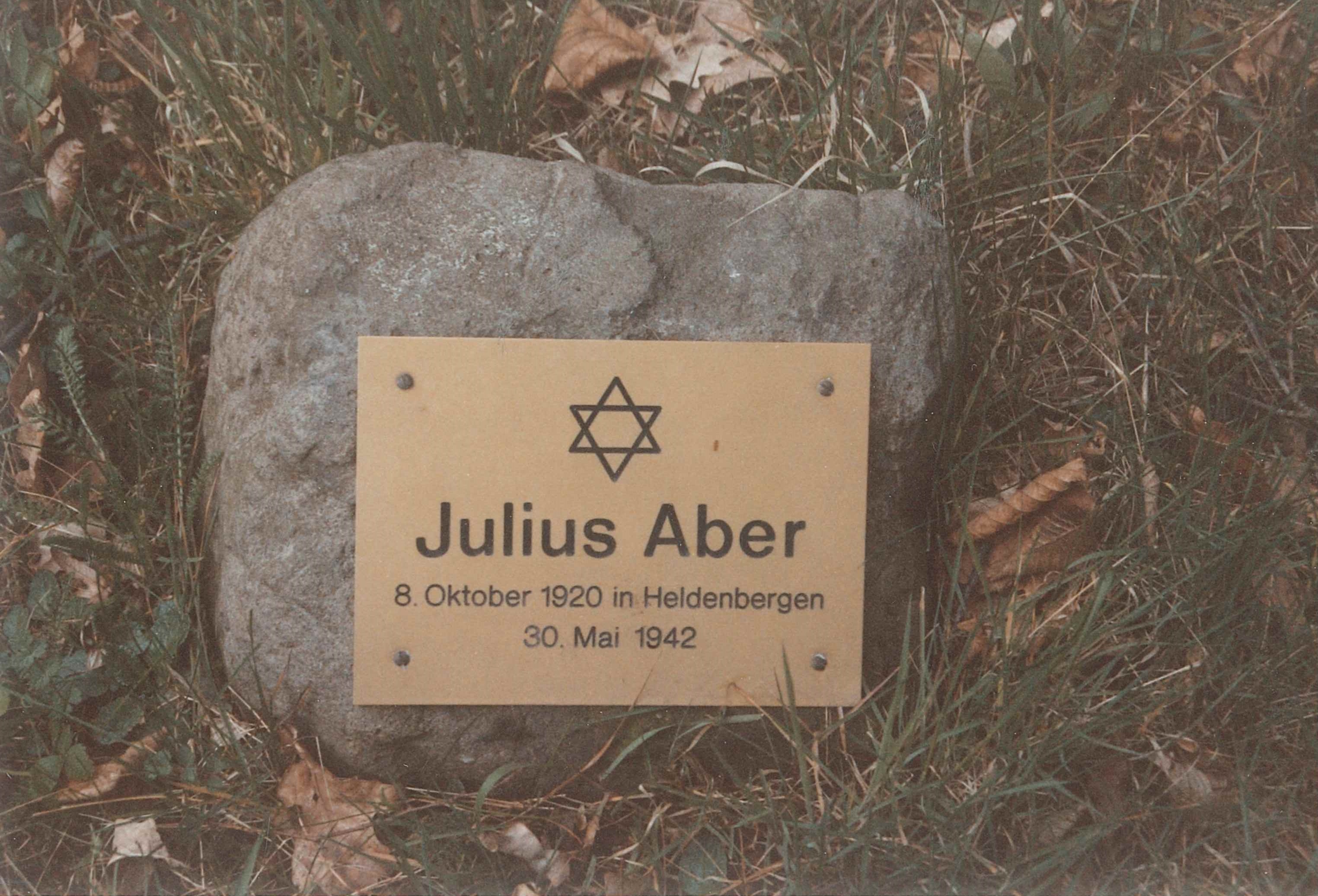 Grabstein "Julius Aber", jüdischer Friedhof Sayn (REM CC BY-NC-SA)
