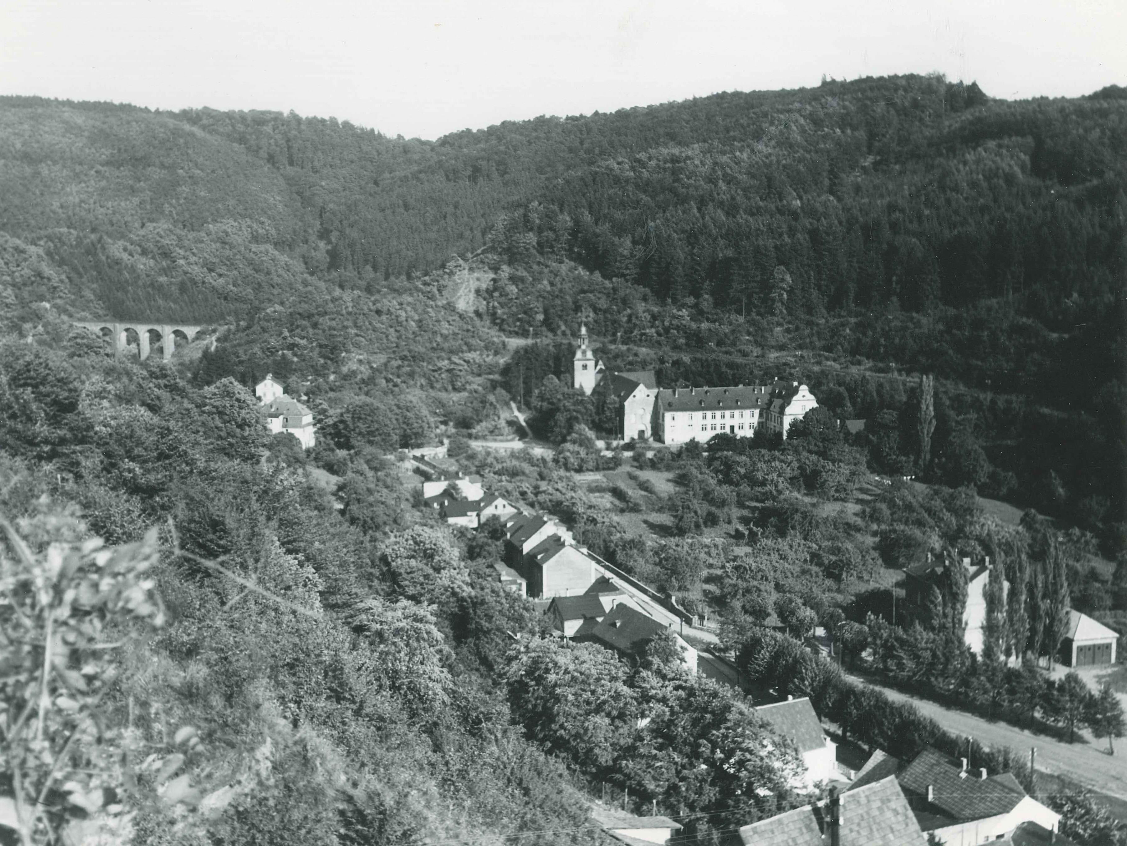 Blick in das Brexbachtal, Bendorf-Sayn, 1950er Jahre (REM CC BY-NC-SA)