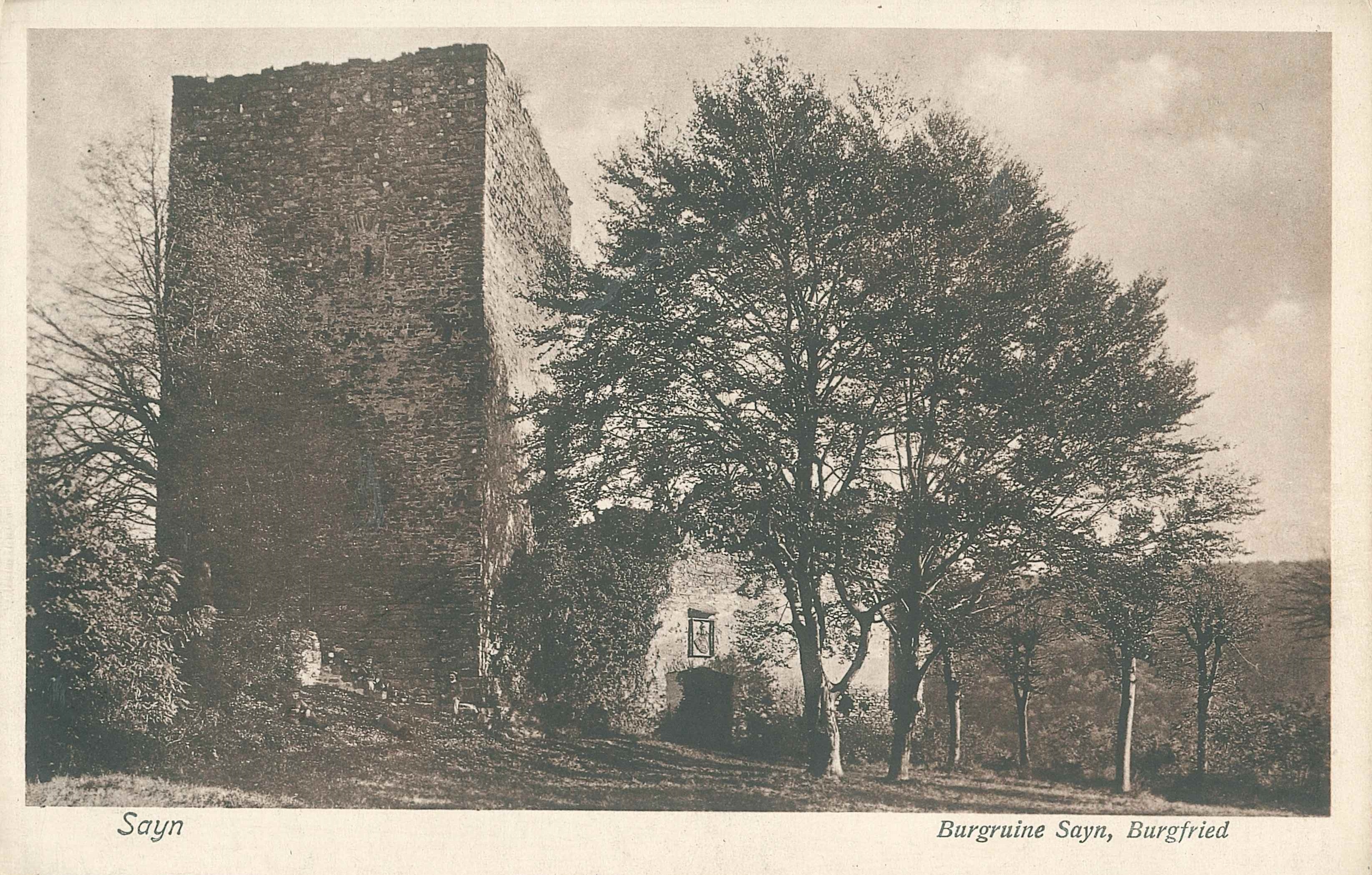 Blick auf die Ruinen der Burg Sayn (REM CC BY-NC-SA)
